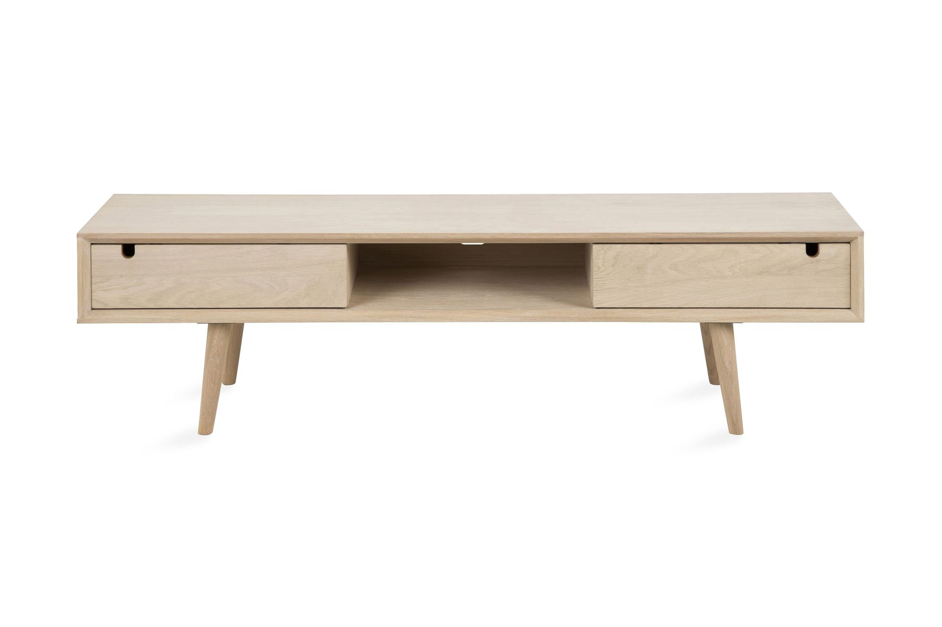 myrviken tv-bänk 160 cm - vitpigmenterad ek