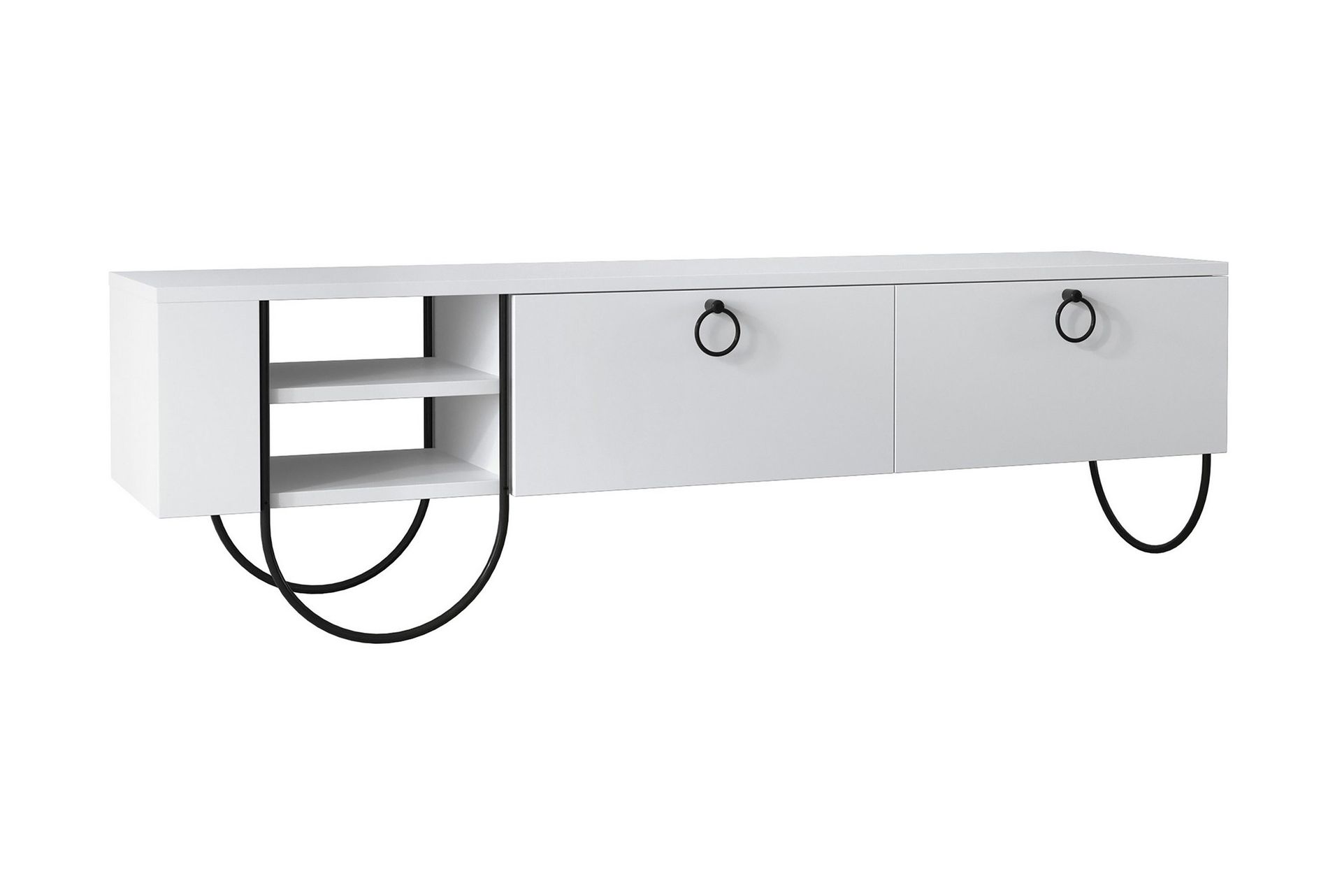 Riskalen TV-b&auml;nk 150 cm - Vit