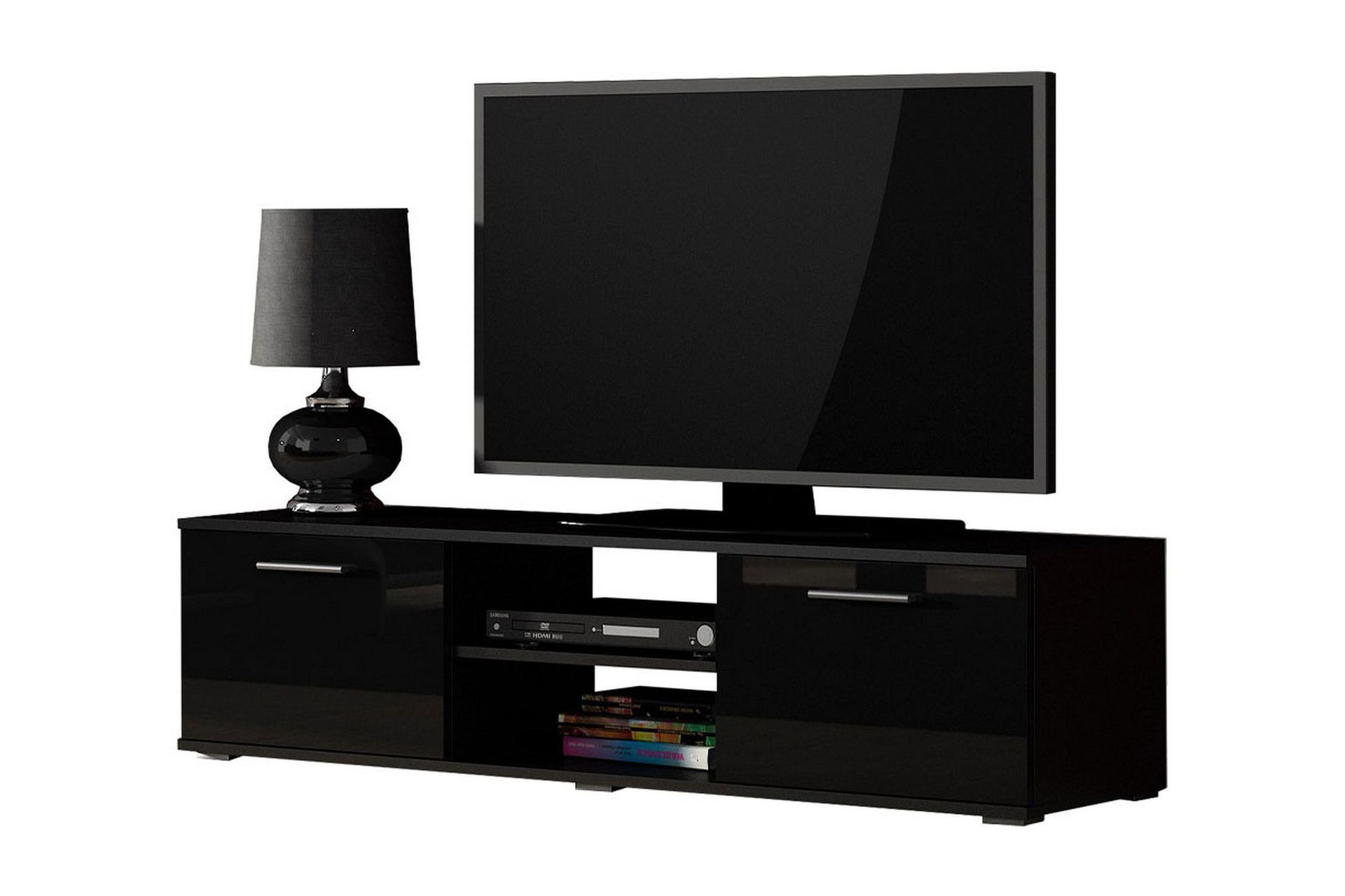 Ruskelsby TV-b&auml;nk 140 cm Black -