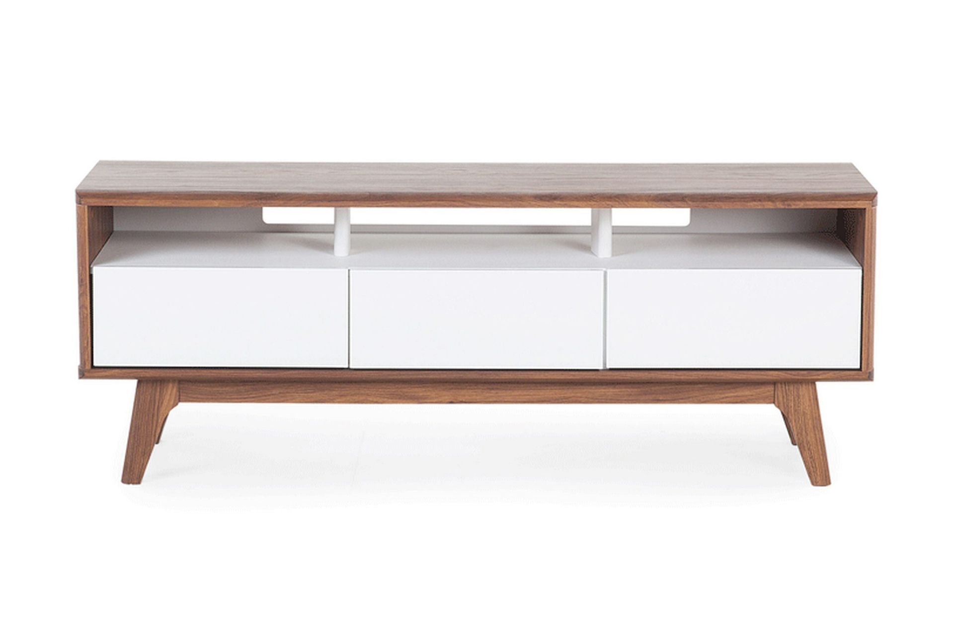 Syracuse Tv-B&auml;nk 39x140 cm - Tr&auml;/Natur