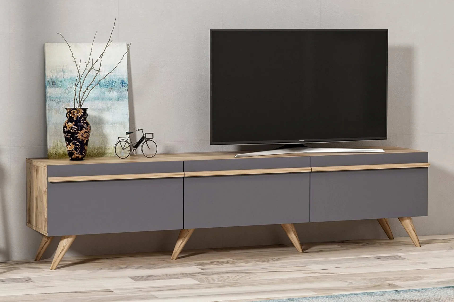 tv-bänk 180 cm - antracit