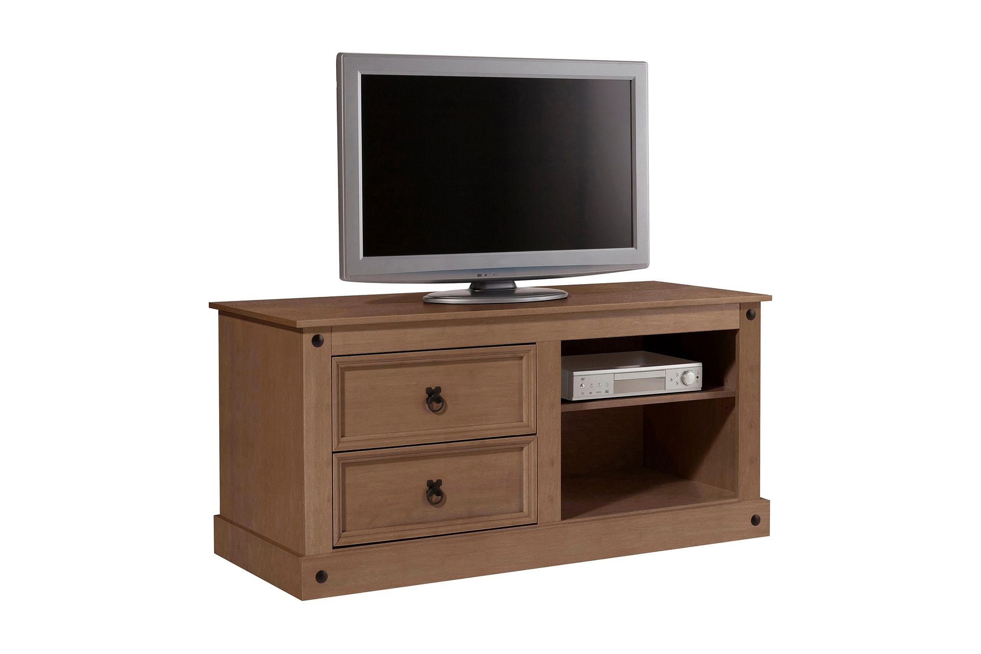 tv-bänk alfredo 120 cm - mörkbrun