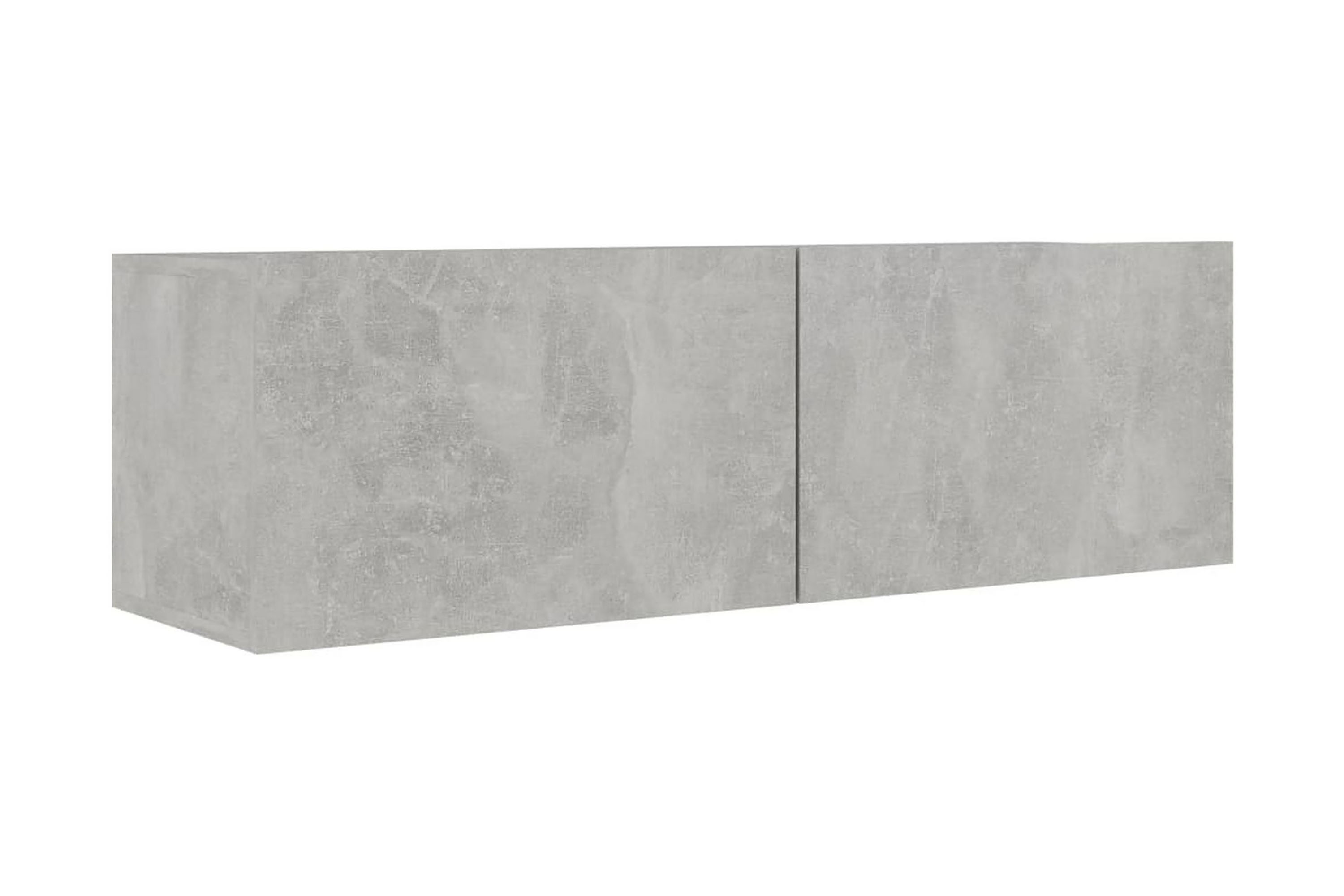 TV-bänk betonggrå 100x30x30 cm spånskiva - Grå