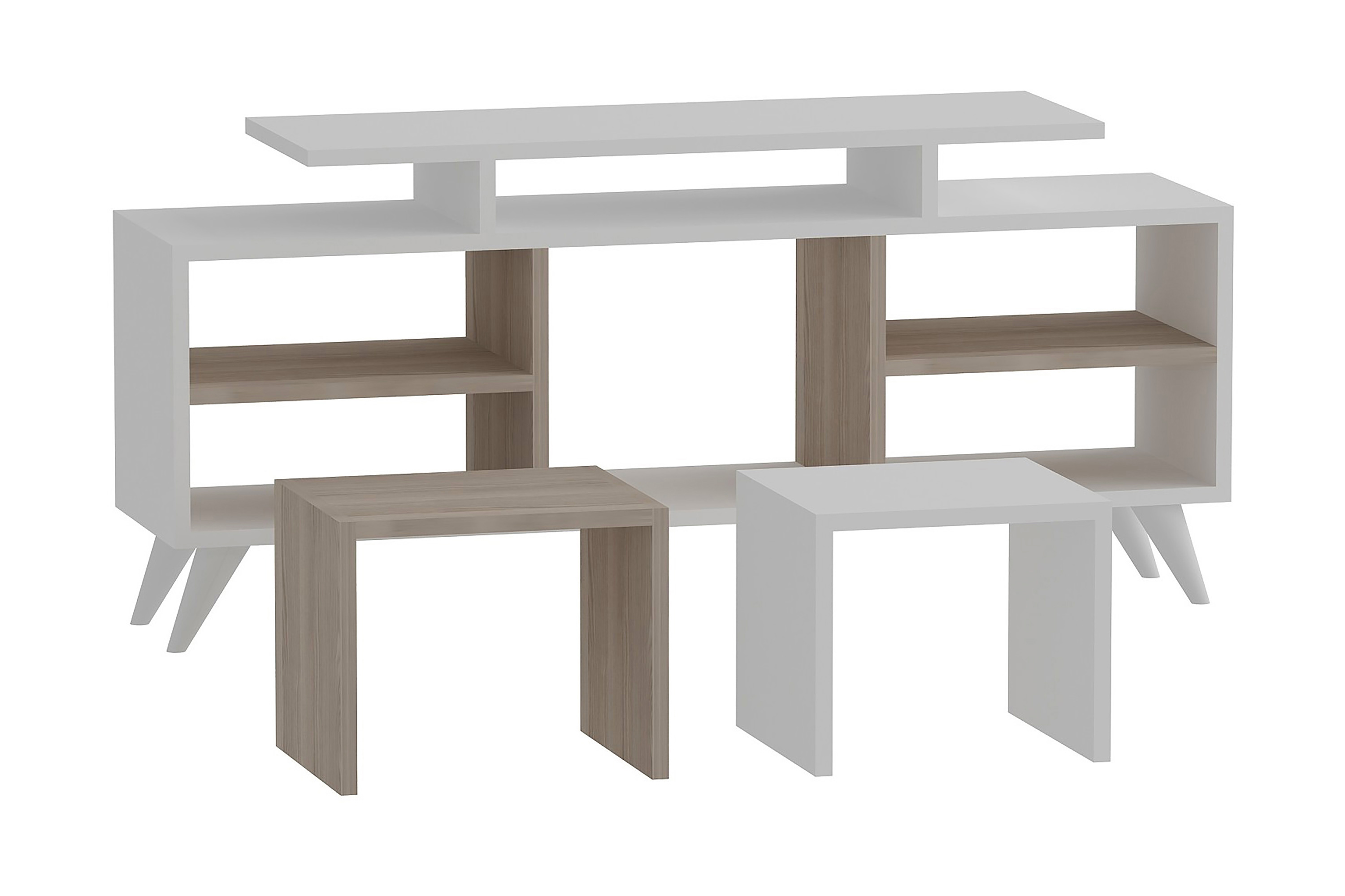 tv-bänk crebb 120 cm - vit