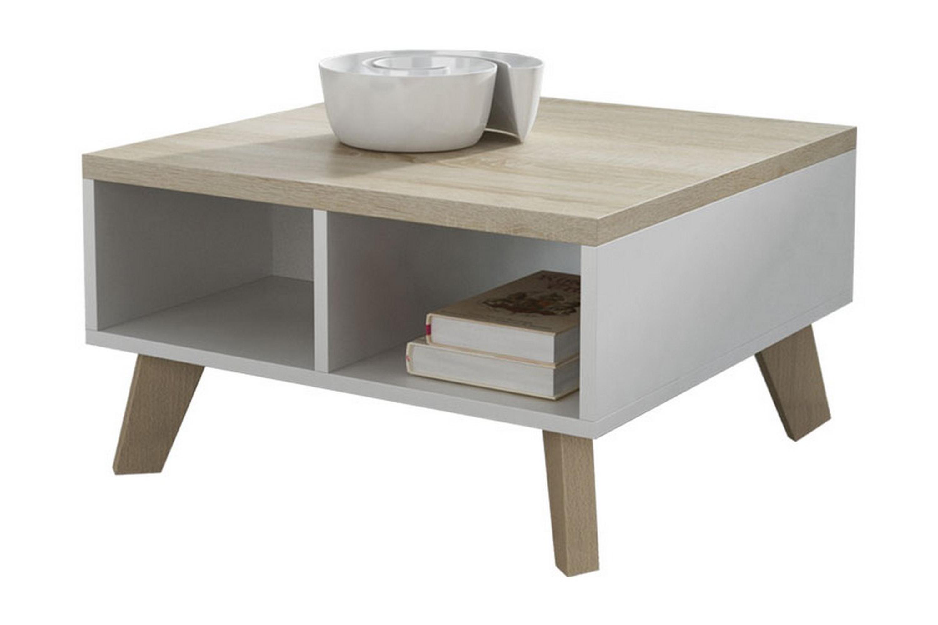 TV-bänk Dudley 60 cm Vit/Ek