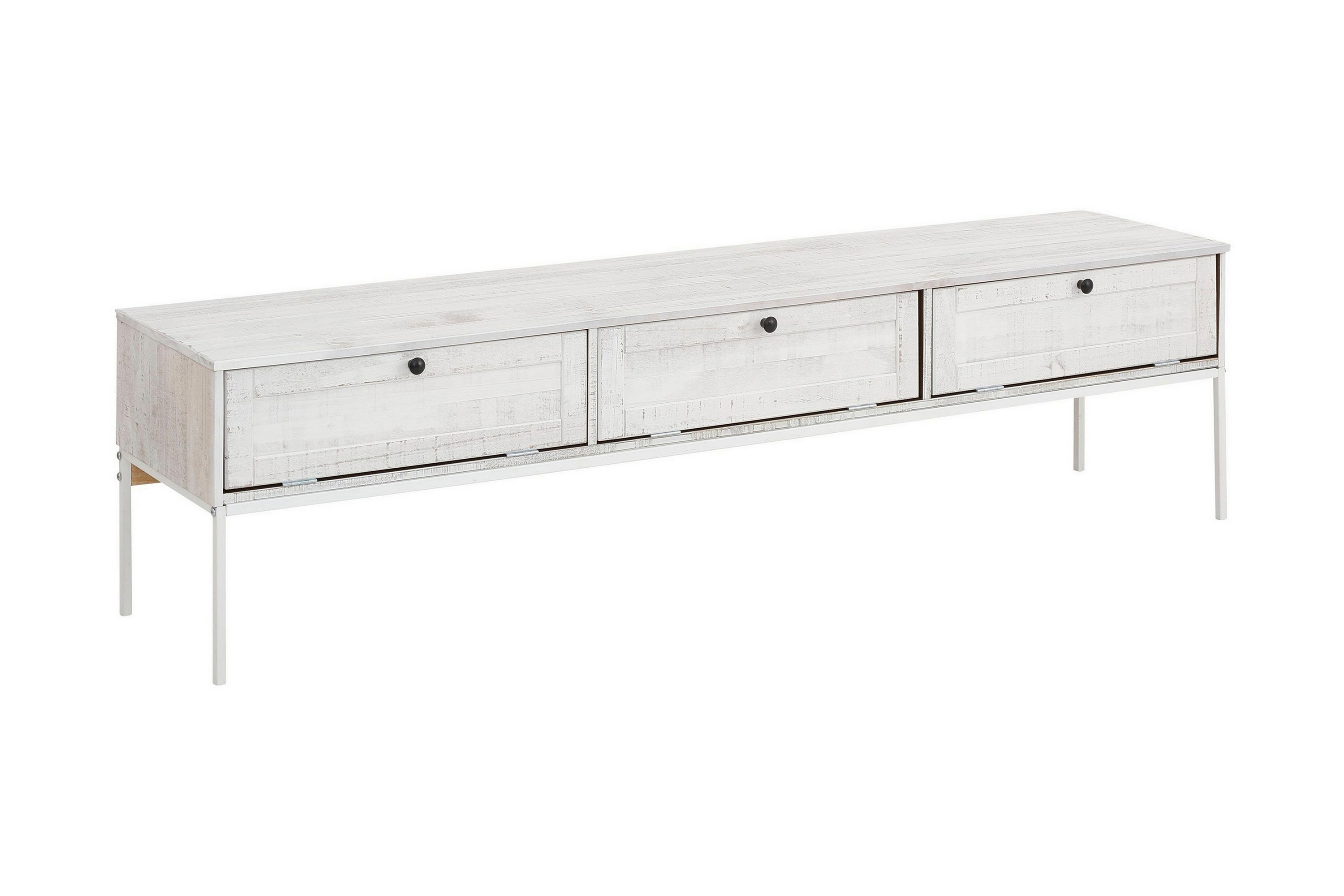 TV-bänk Franja 175 cm BeigeVit