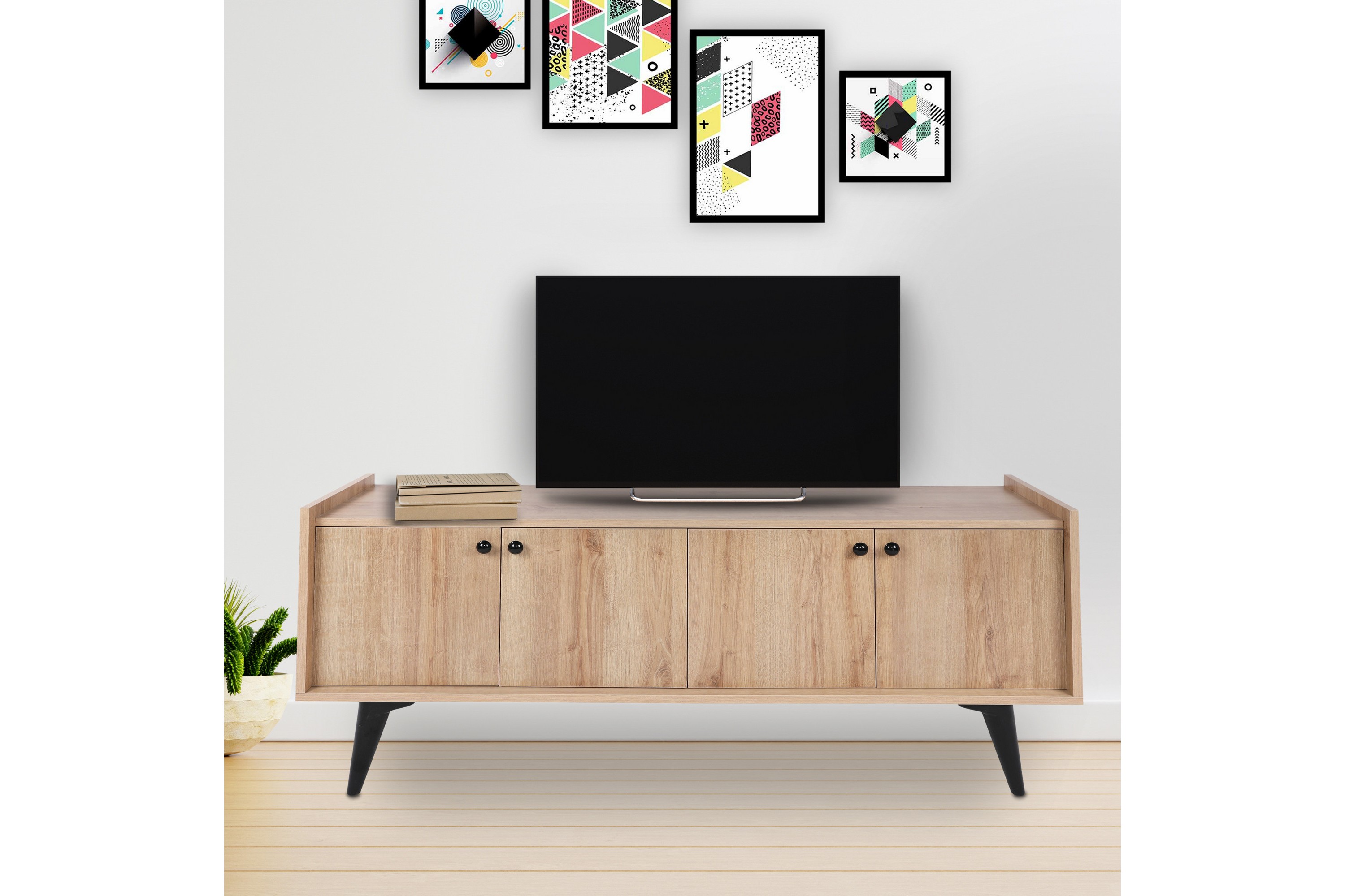 tv-bänk geestan 150 cm - natur