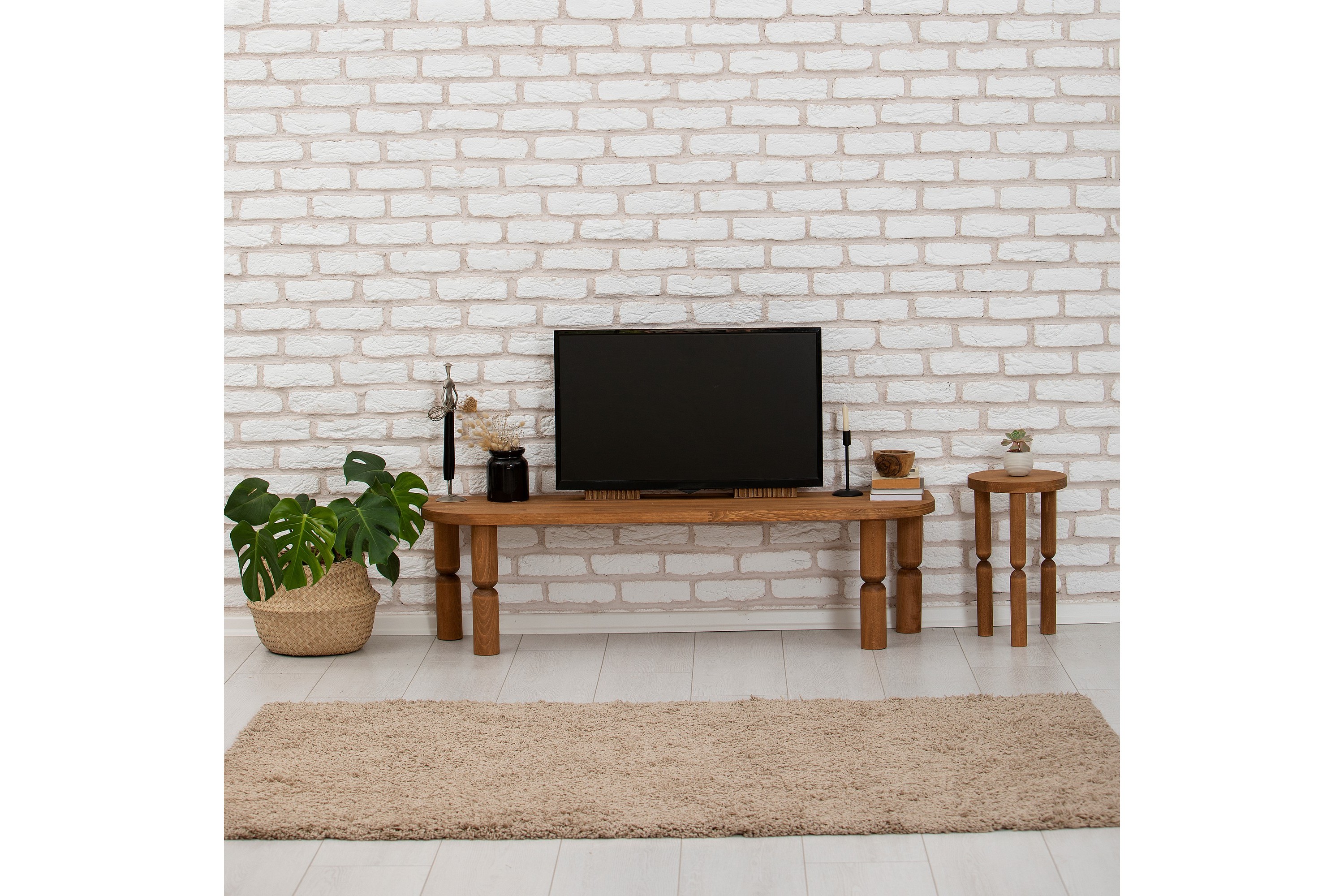 tv-bänk ida 140 cm - brun