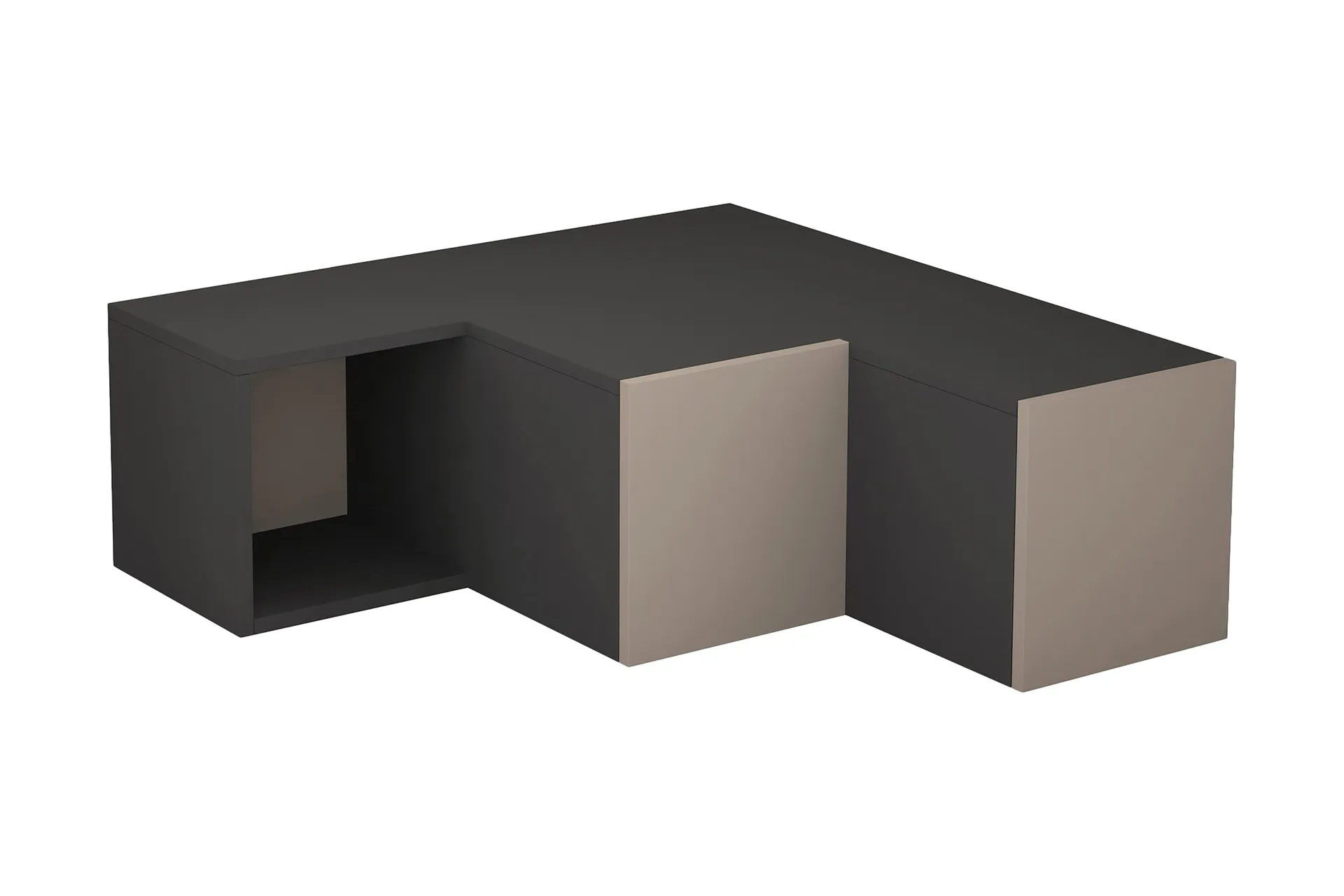 tv-bänk lindome 92 cm - gråbrun