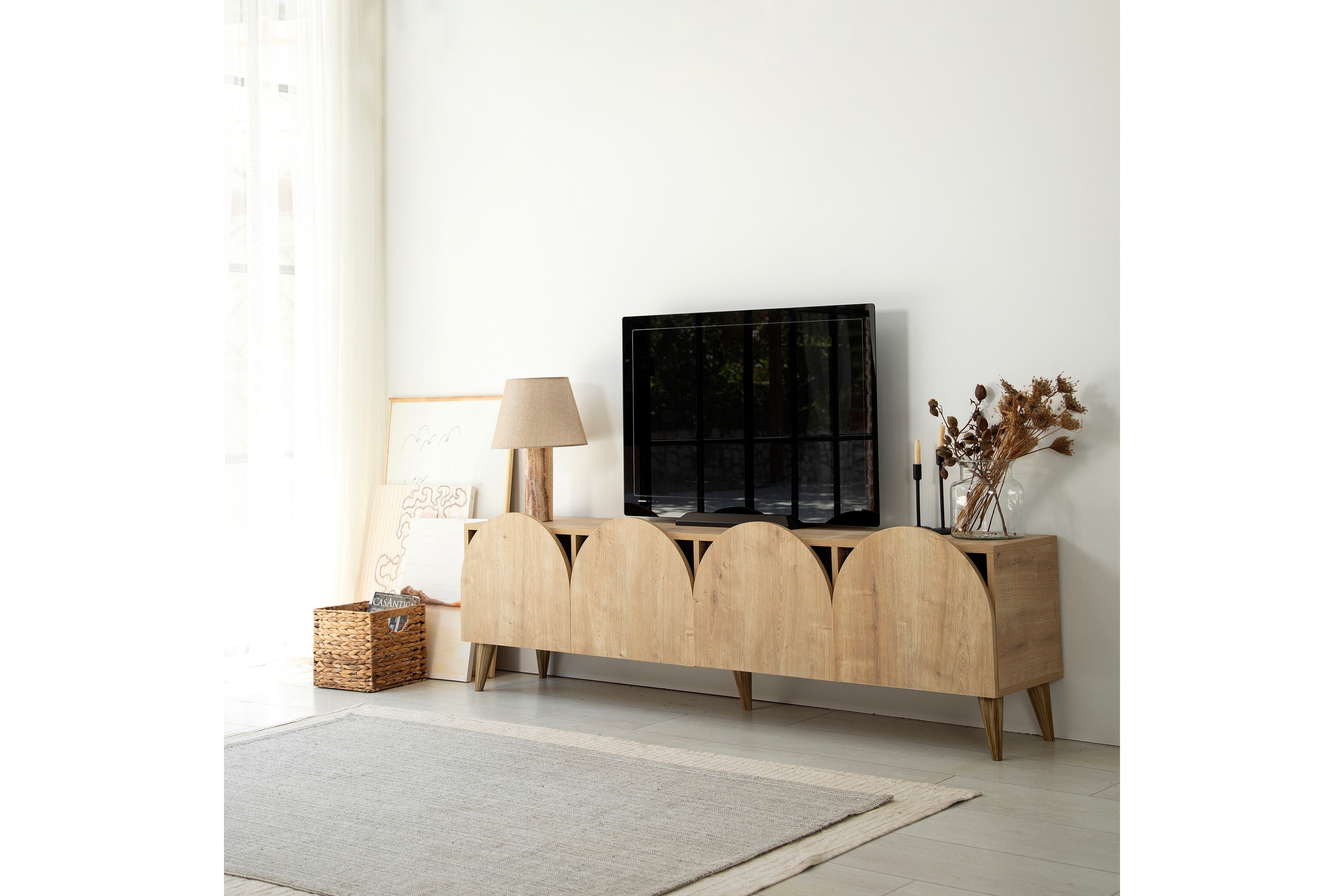 tv-bänk mesta 180 cm - ek