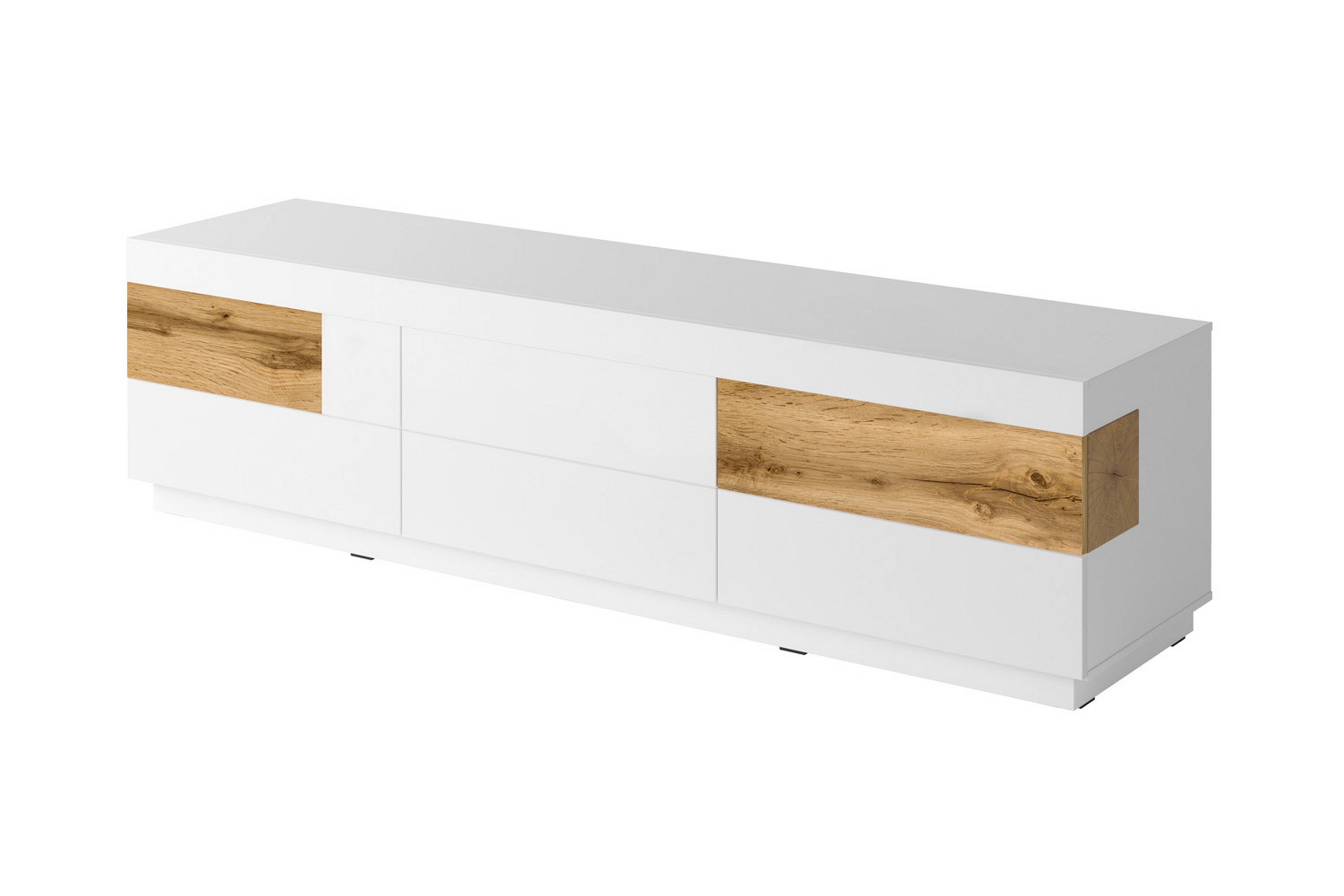 tv-bänk oppenheim 206 cm - vitträ