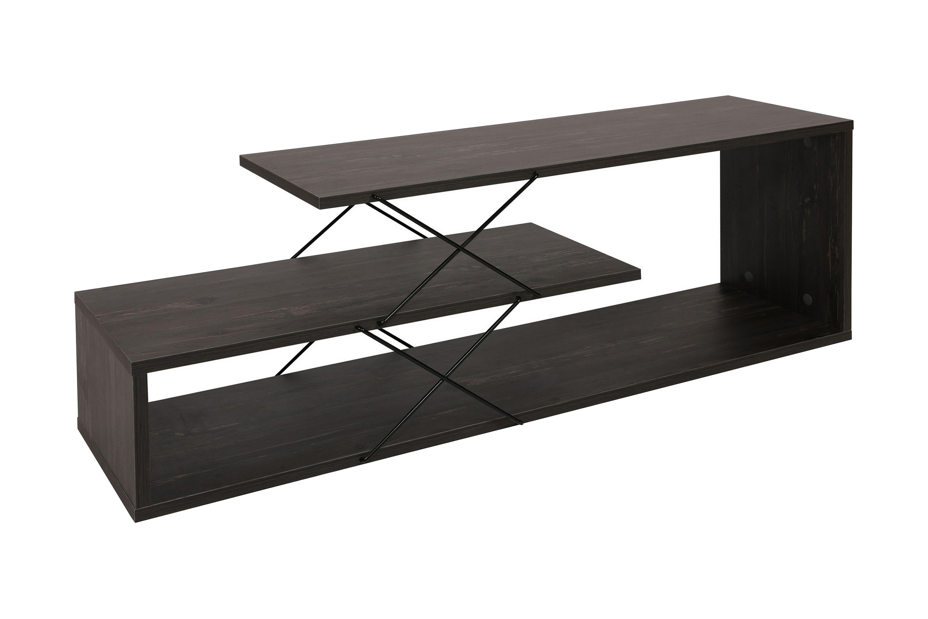 Tv-bänk Riyana 120 cm Mörkbrun