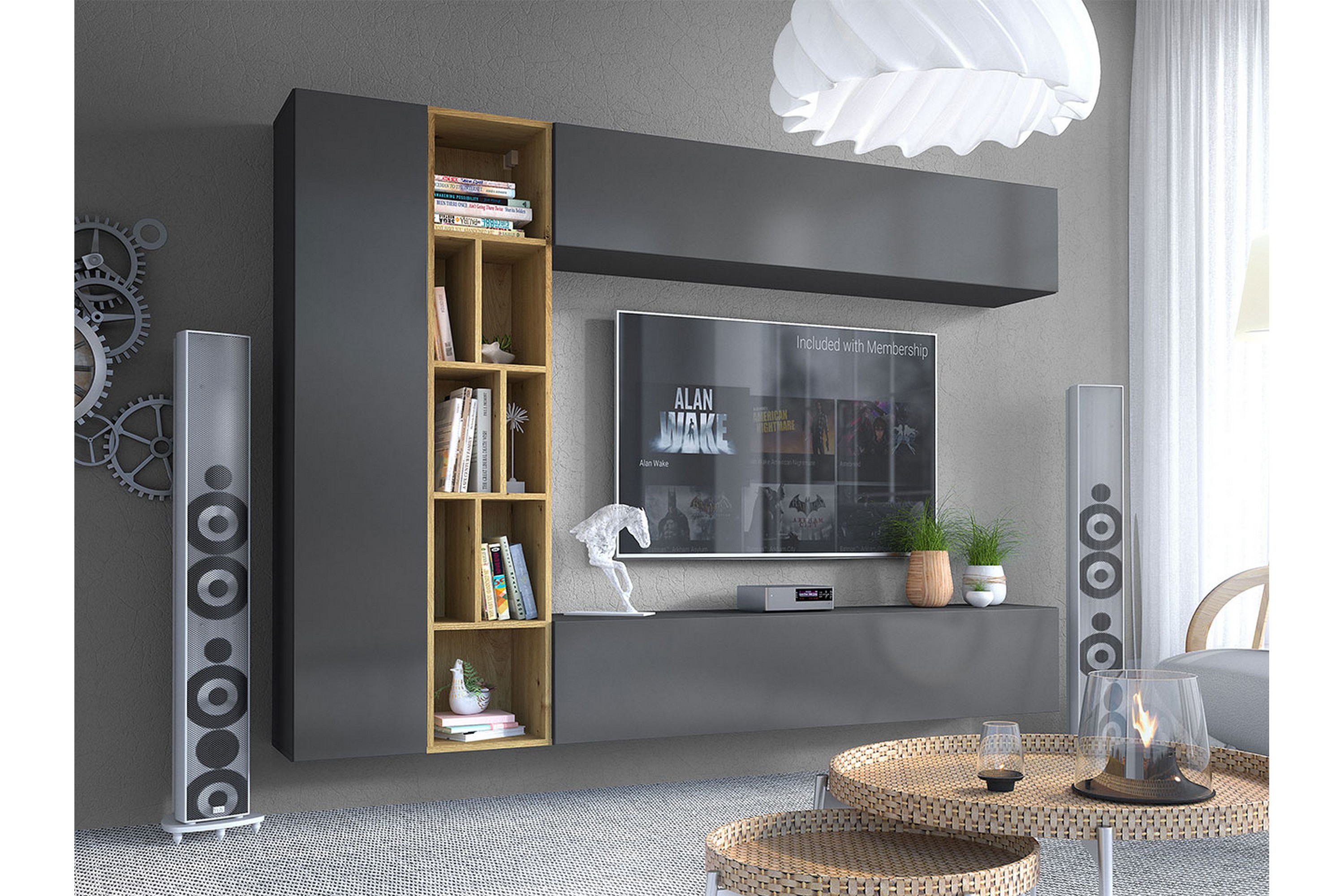 Tv-bänk SvartEk