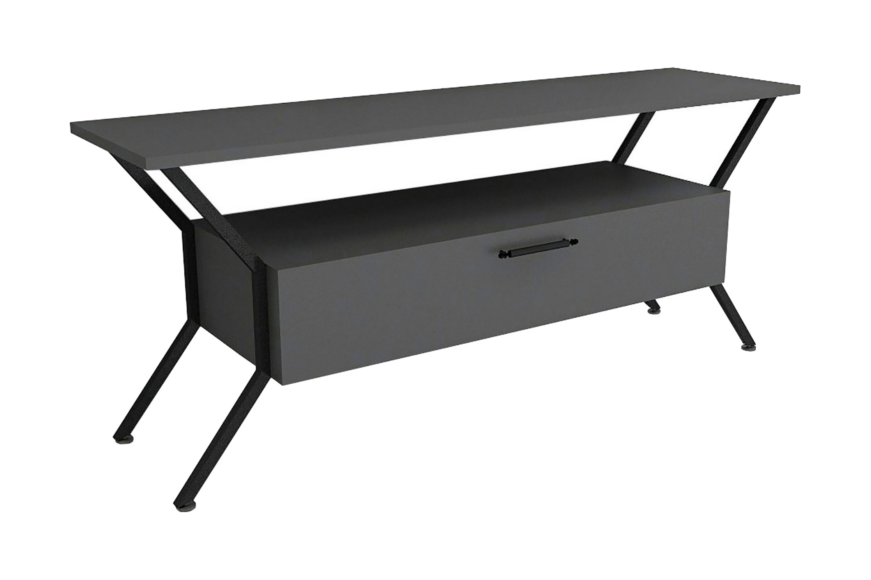 Tv-bänk Urgby 124x54 cm Antracit