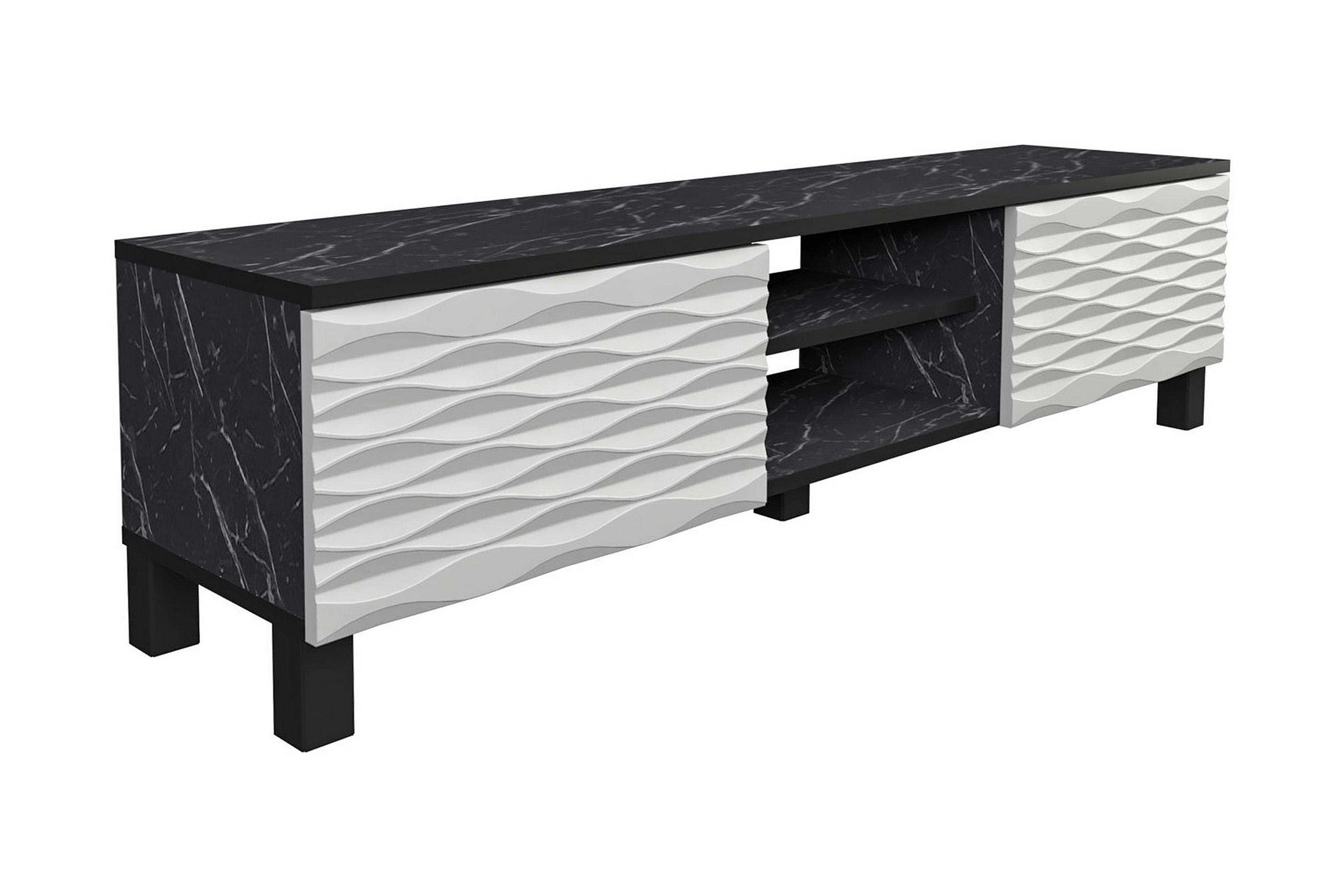 tv-bänk violaceae 150x40,3 cm - svart