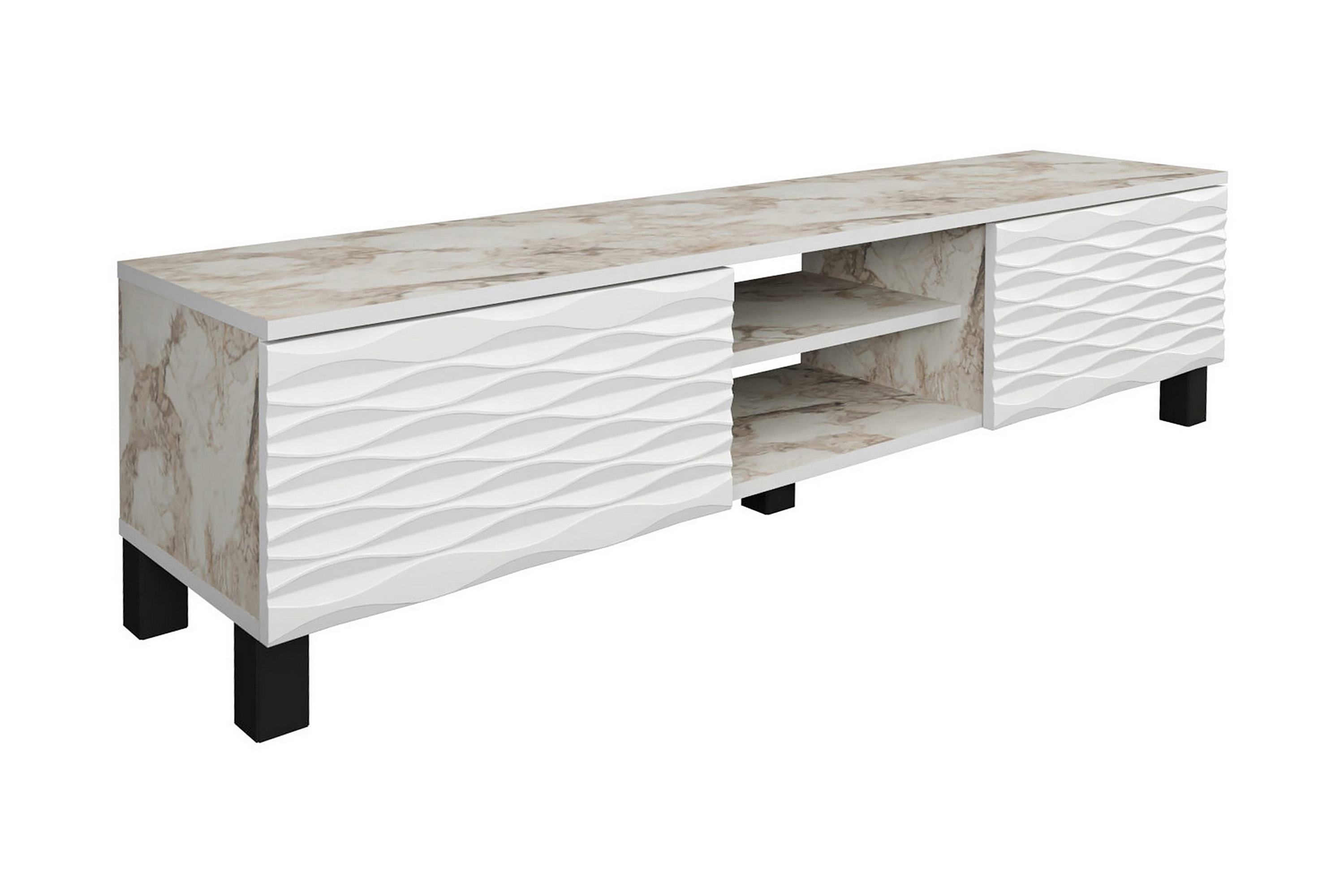 tv-bänk violaceae 150x40,3 cm - vit