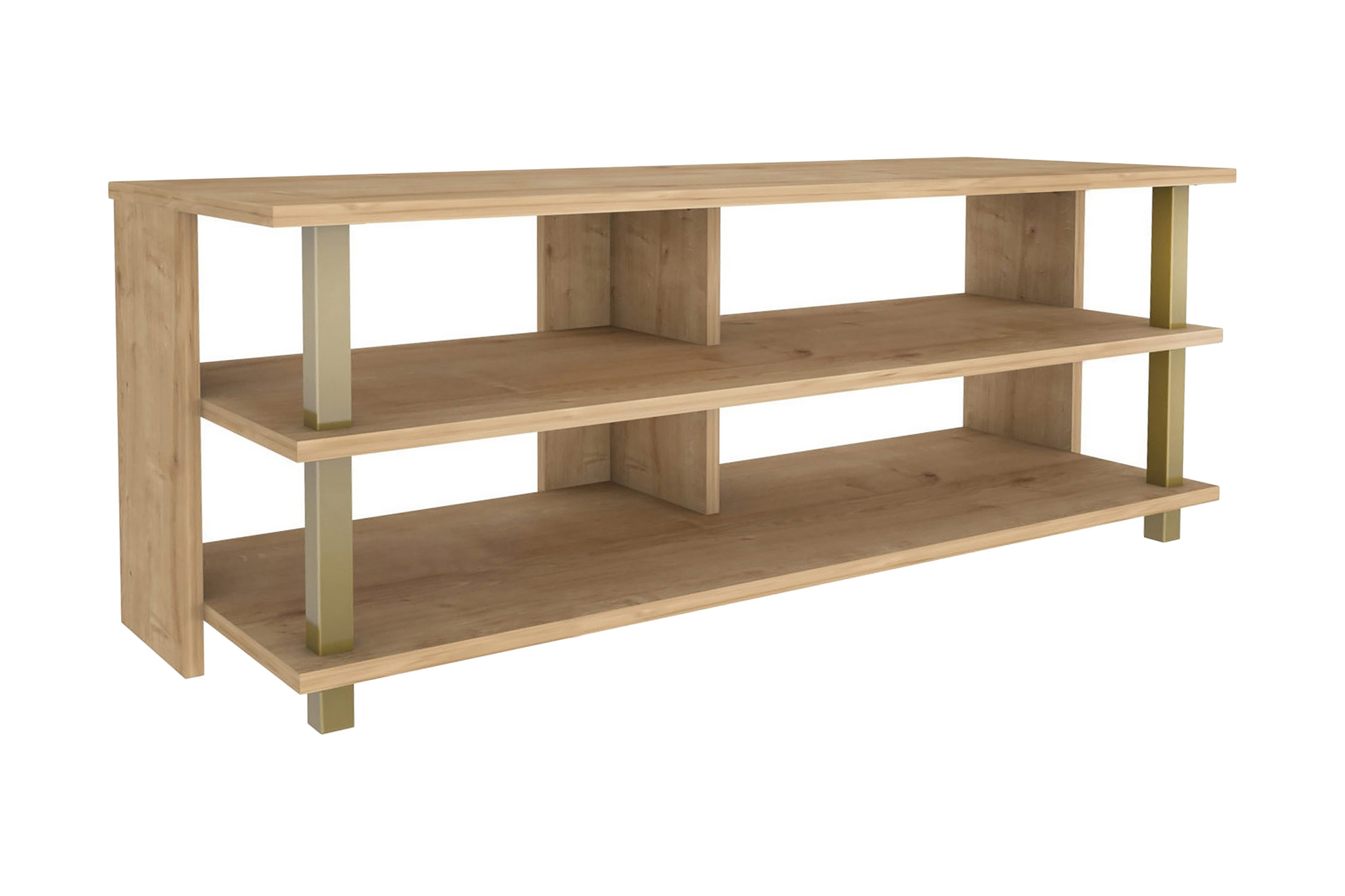 tv-bänk zakkum 120x47,4 cm - guld