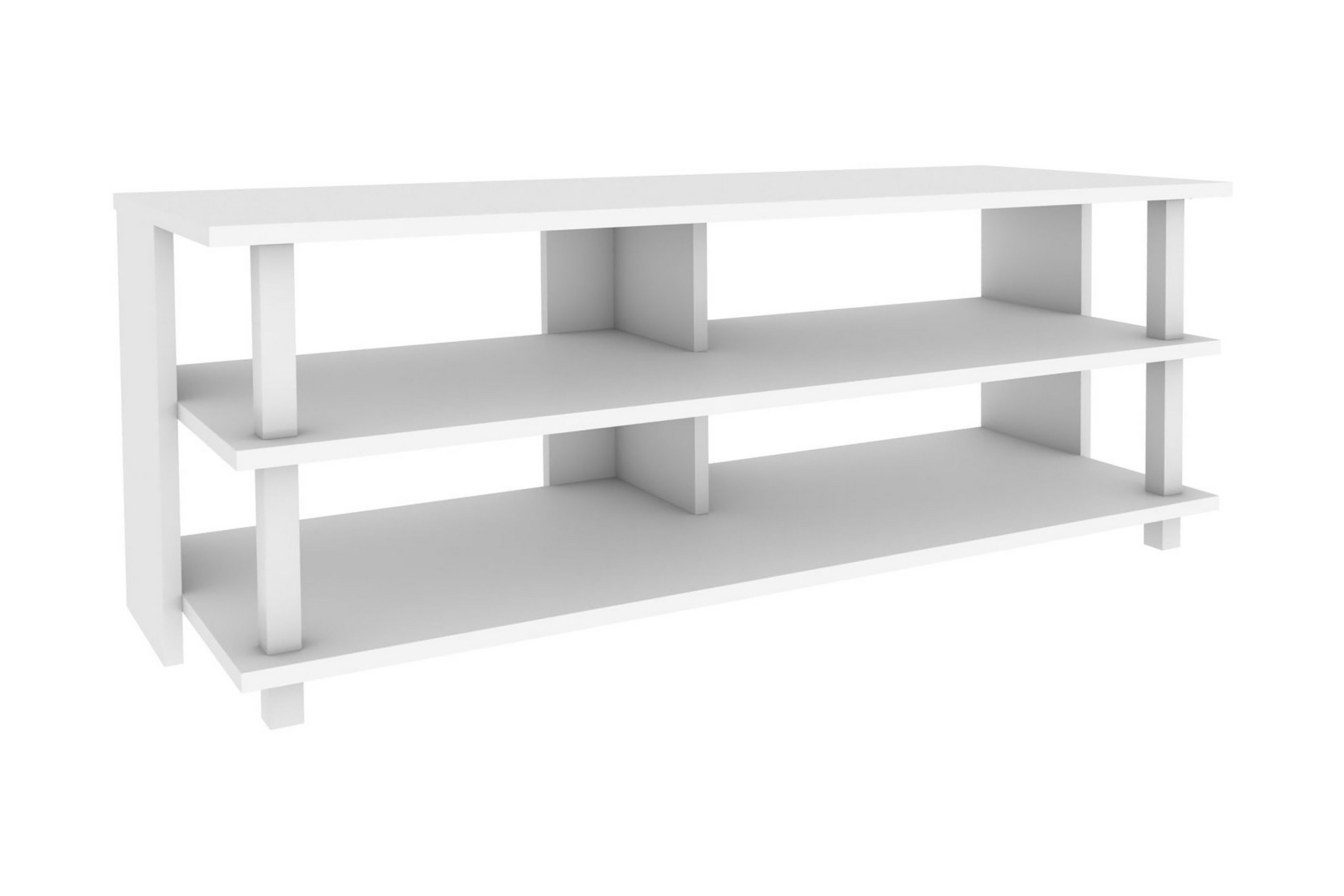 tv-bänk zakkum 120x47,4 cm - vit