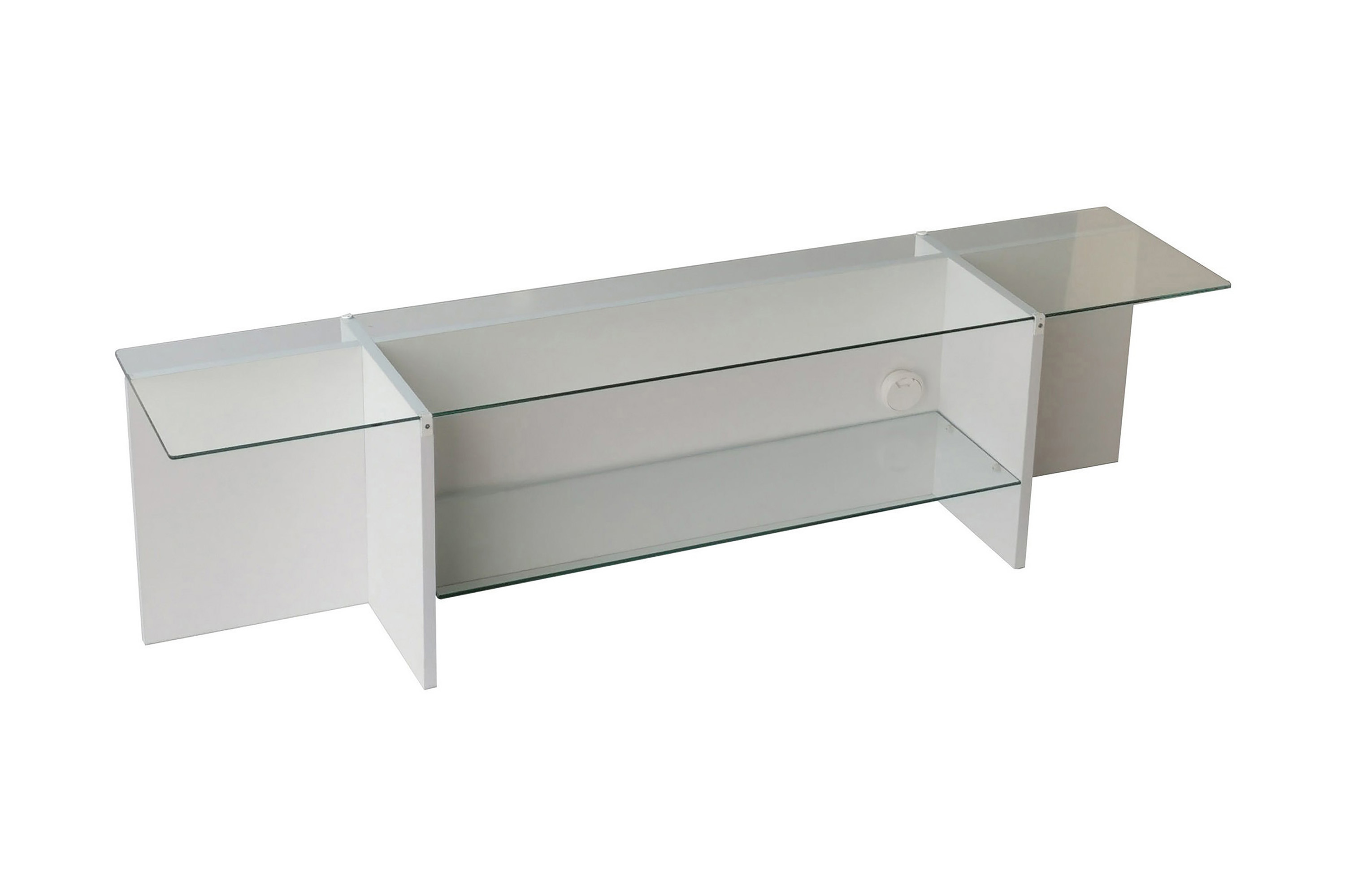 tv-bänk zakkum 158x40 cm - vit