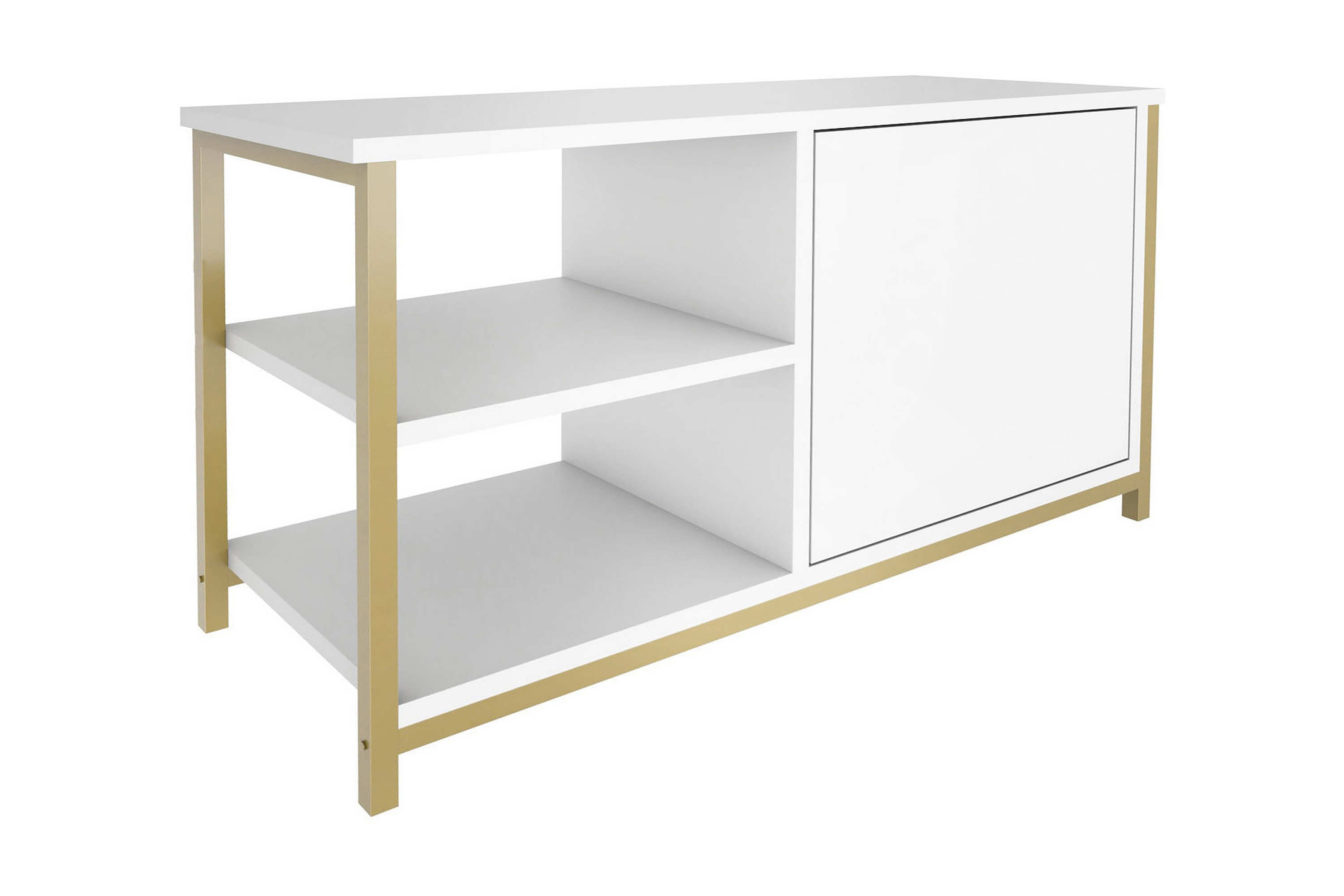 tv-bänk zakkum 89,6x50,8 cm - guld