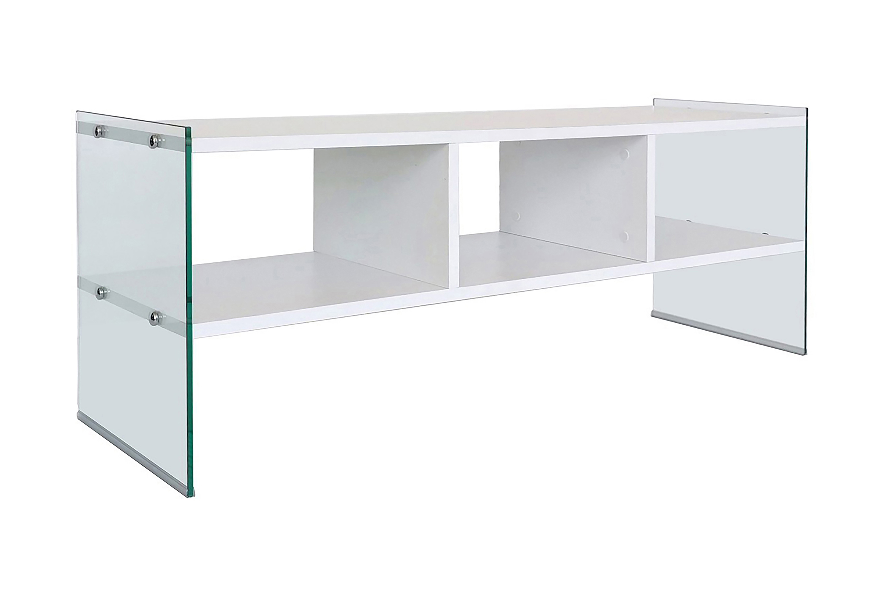 tv-bänk zazana 122 cm - vit