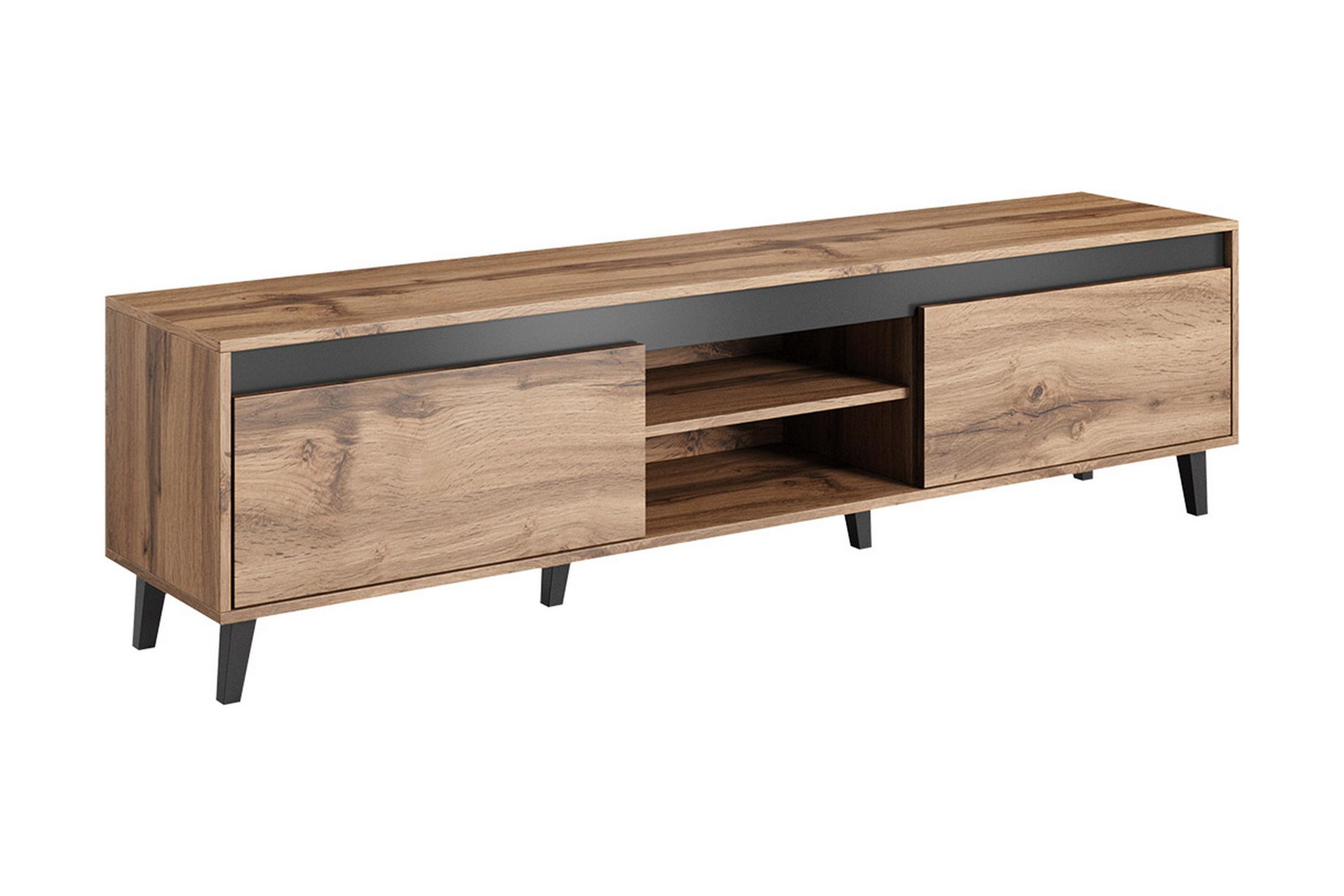 Tv-bänk Paddalsliden 170 cm Natur/Antracit