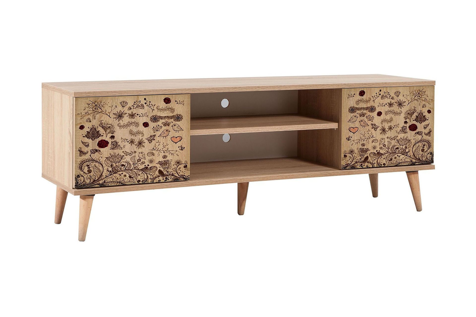 vellavie tv-bänk 140 cm - mönstrad