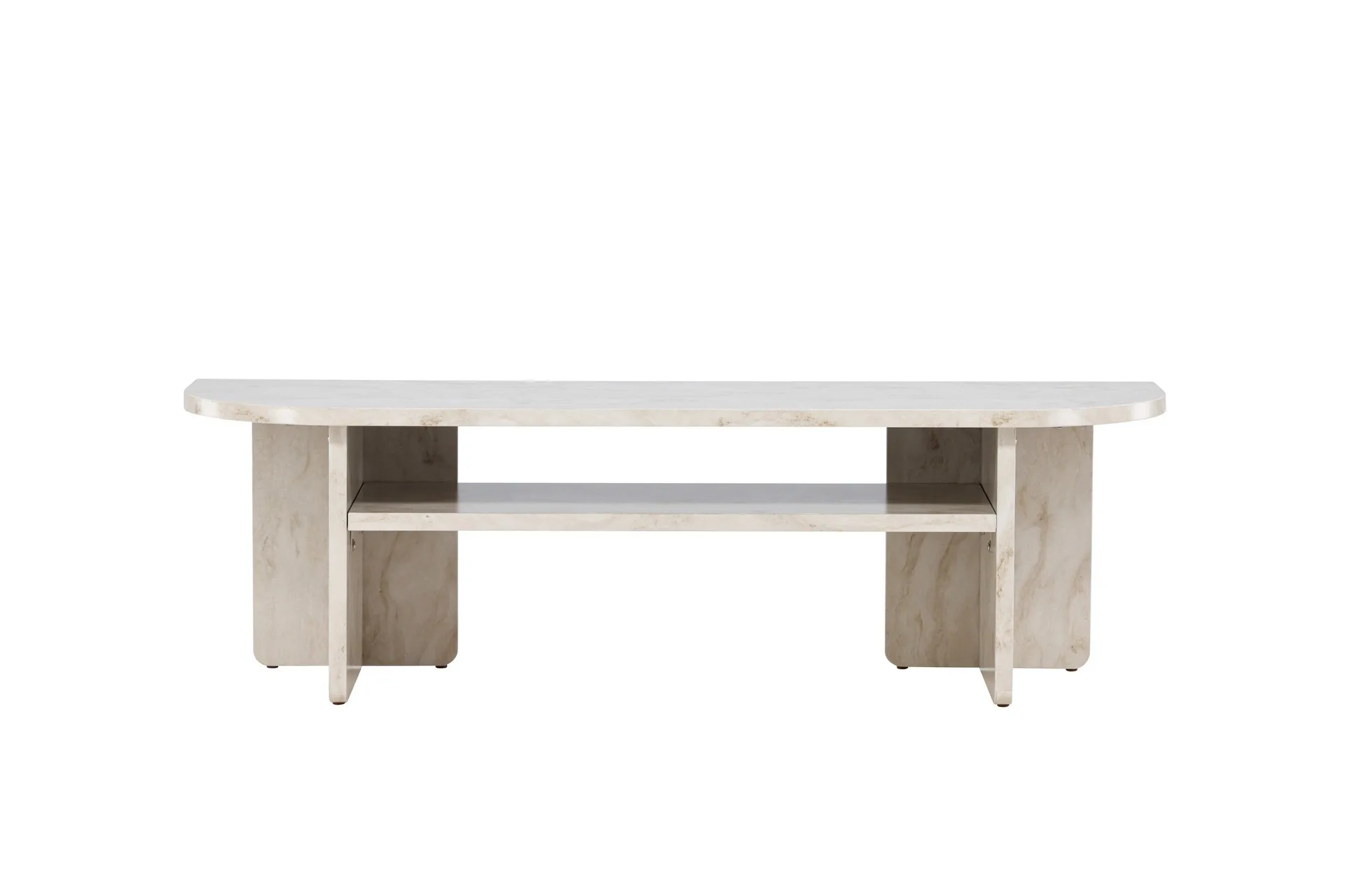 &Aring;lesund Travertin Tv-b&auml;nk 140x40 cm - Beige