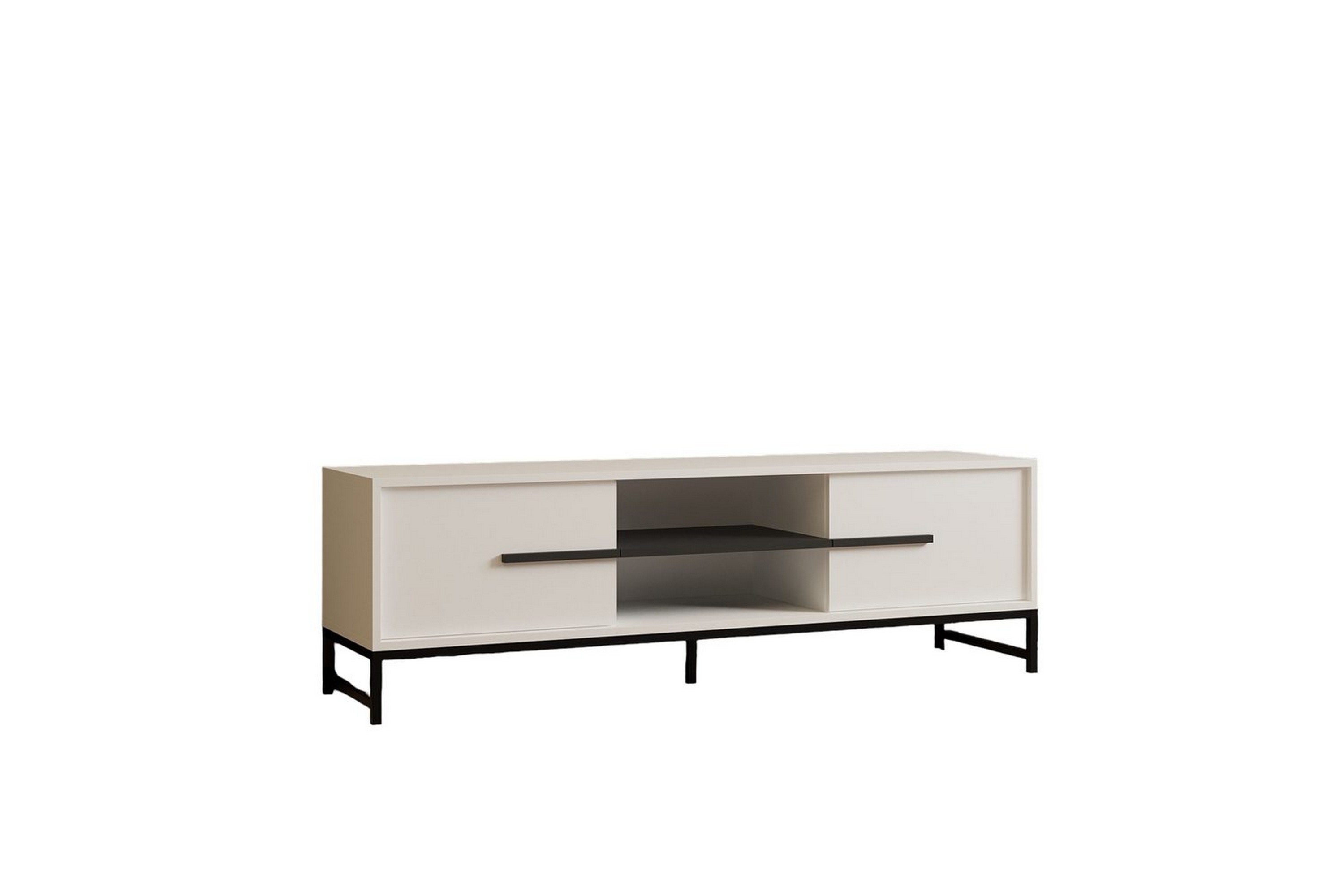 tv-bänk mono vit - vit