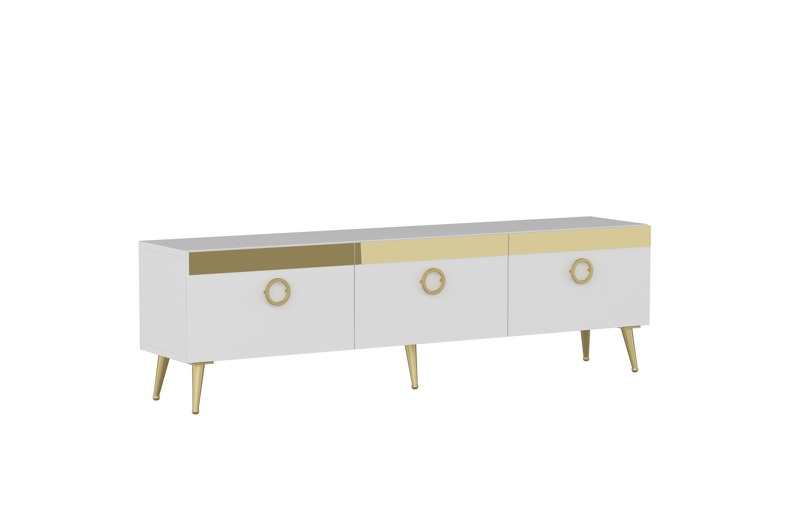 tv-bänk safar 150 cm - vit