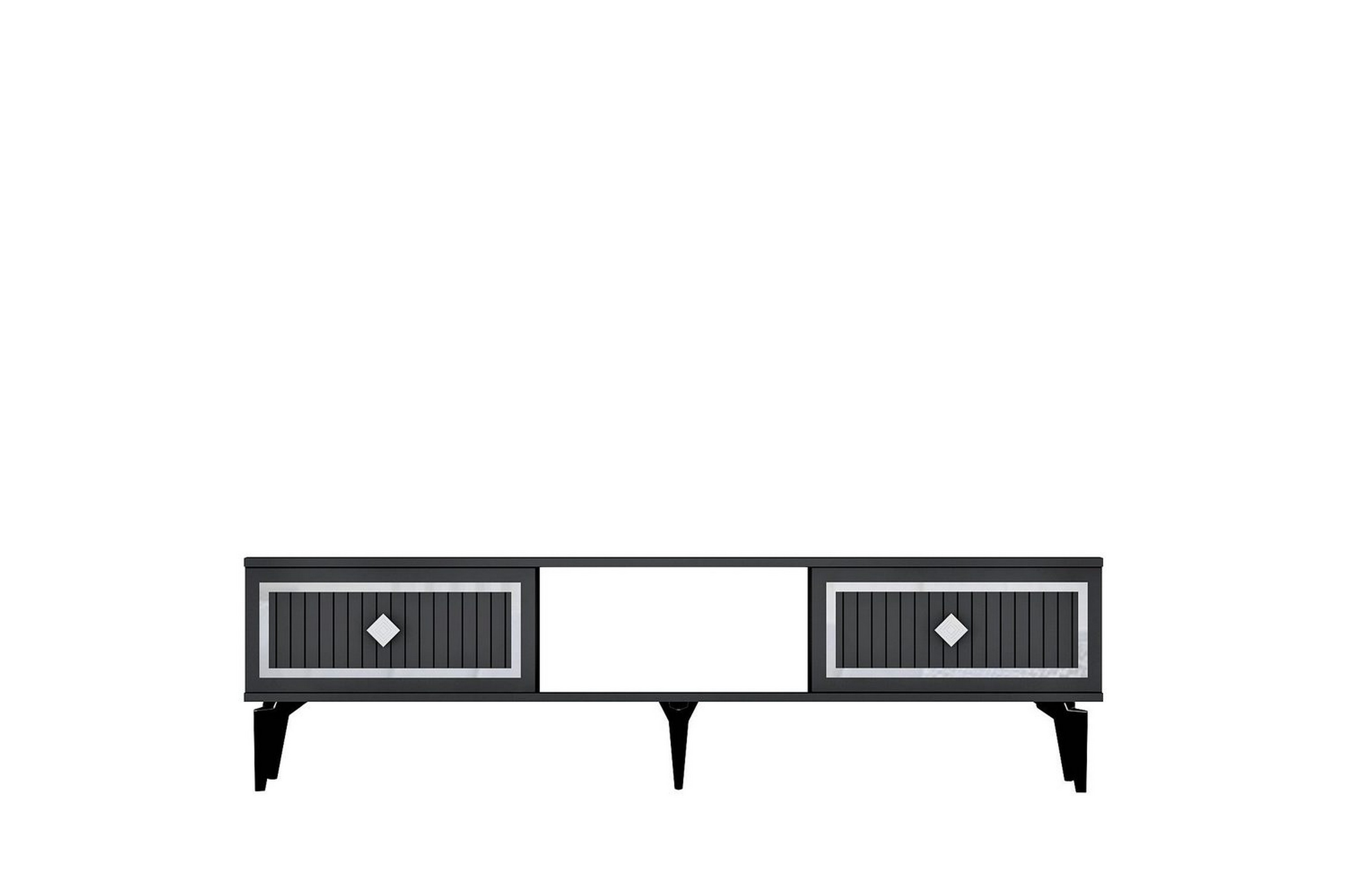 tv-bänk sivaji antracit / argentu - antracit / argentu