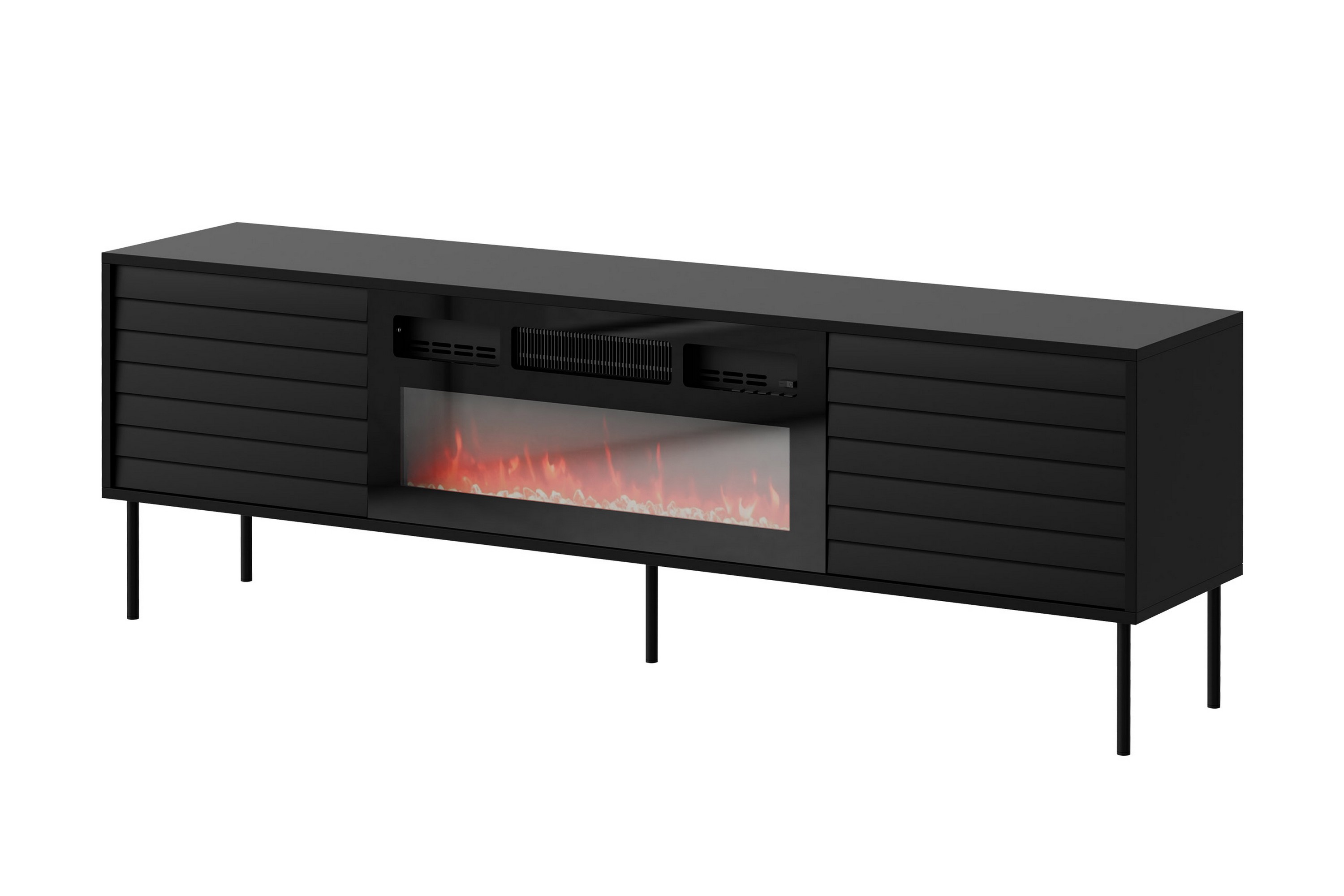 tv-bänk soublet 180 cm - svart