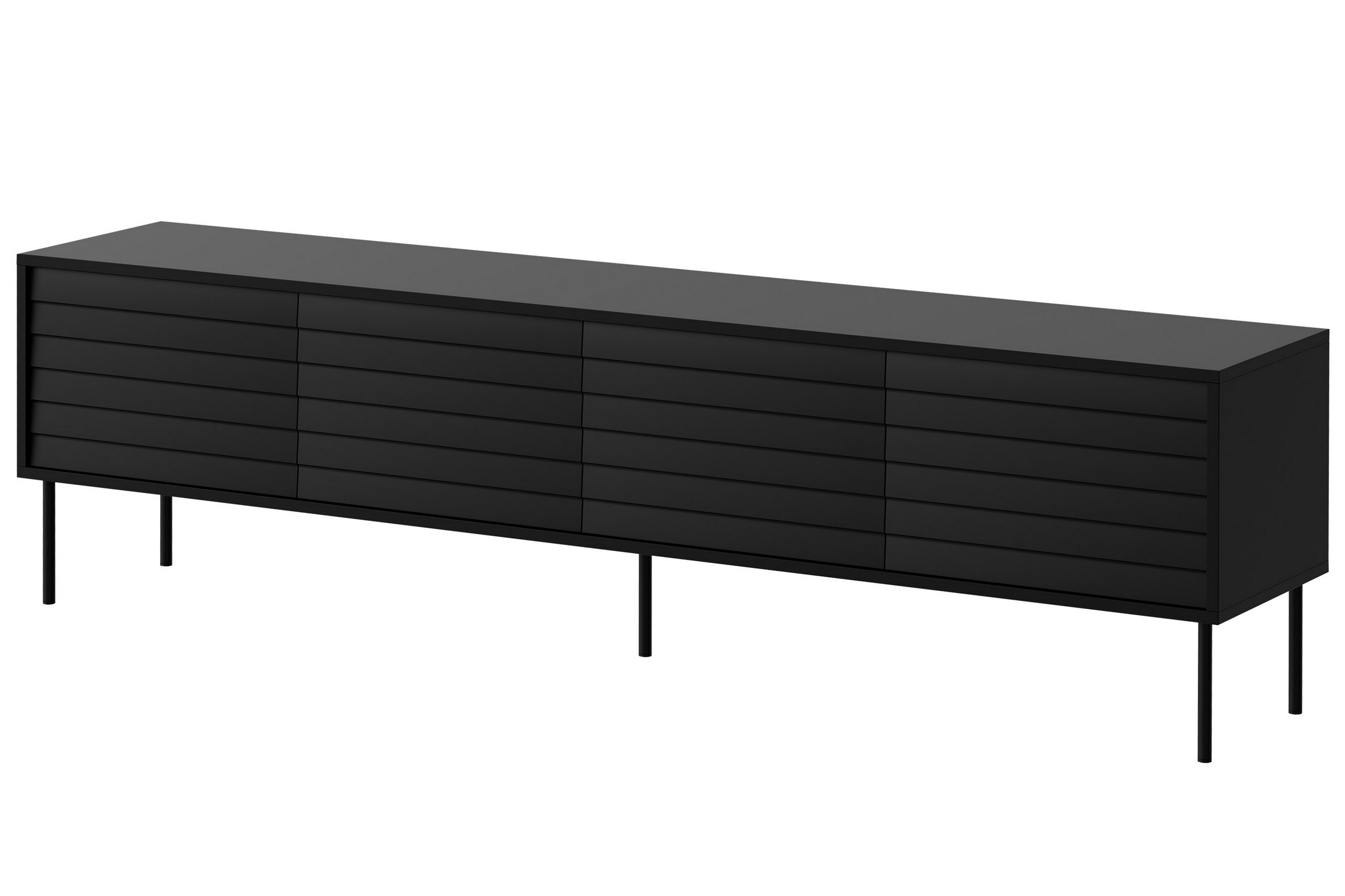 tv-bänk soublet 200 cm - svart