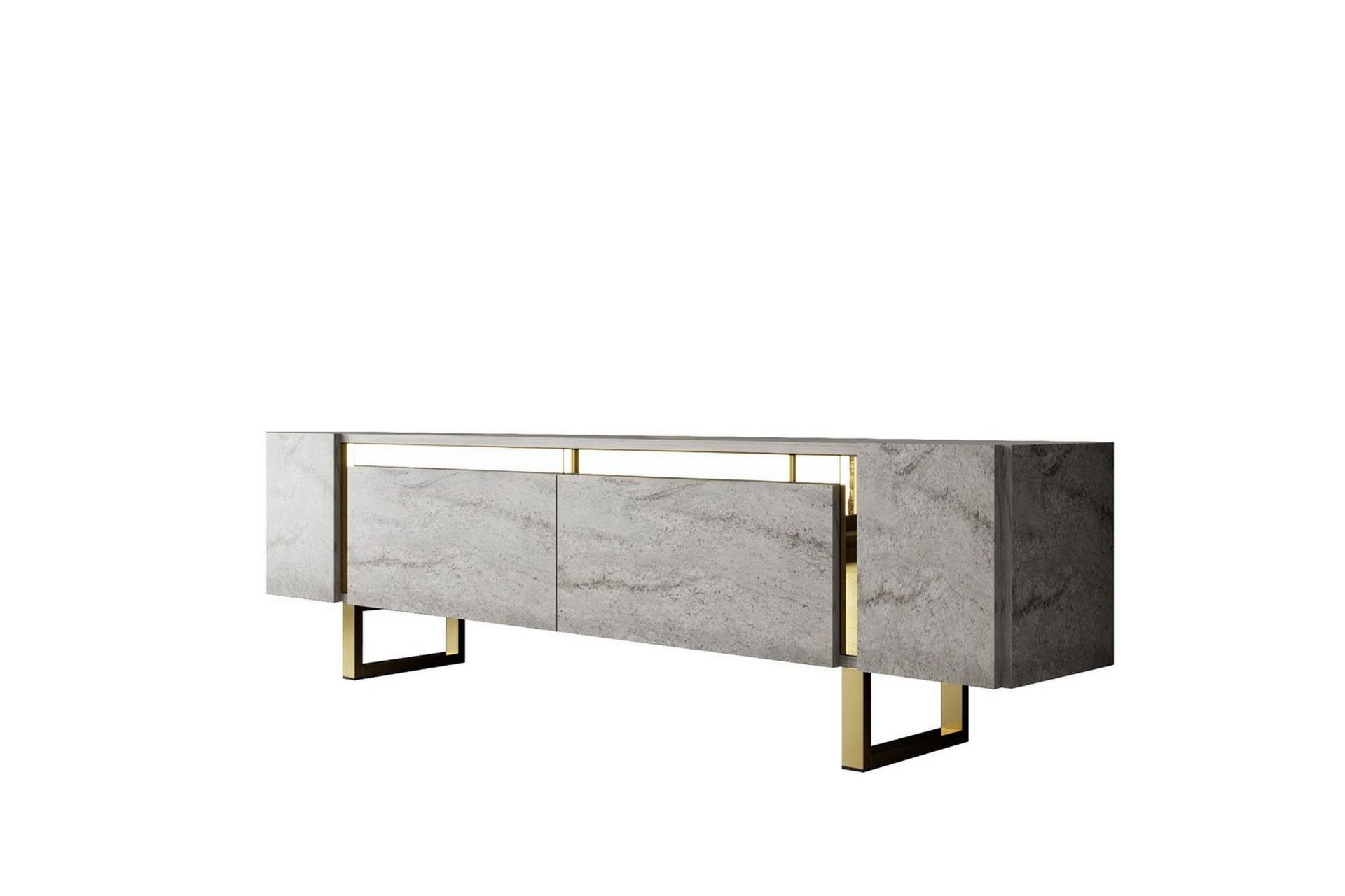 TV-b&auml;nk Sozi Travertin / Rany - Travertin / Rany