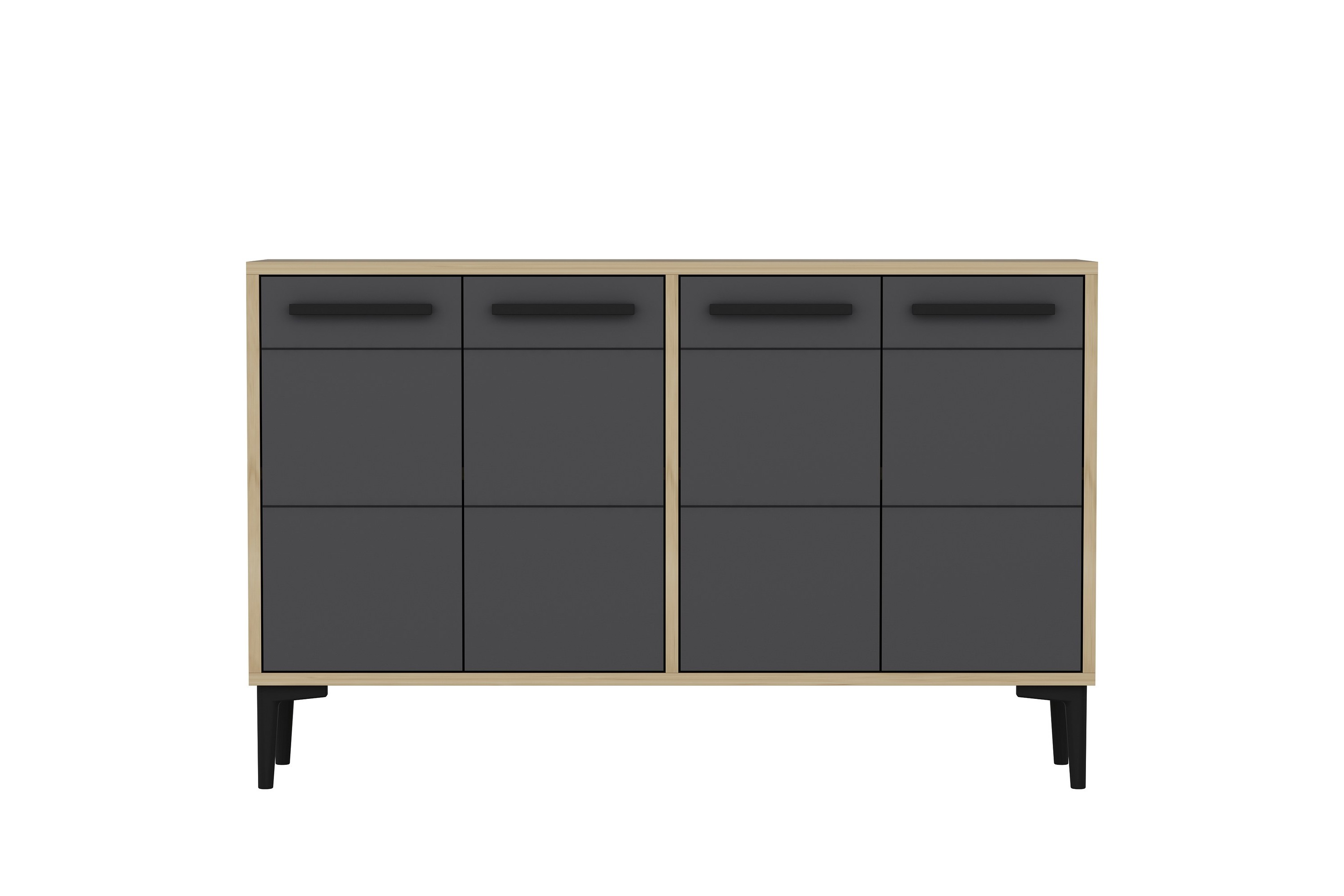 Tv-bänk Stria 120 cm Ek/Antracit