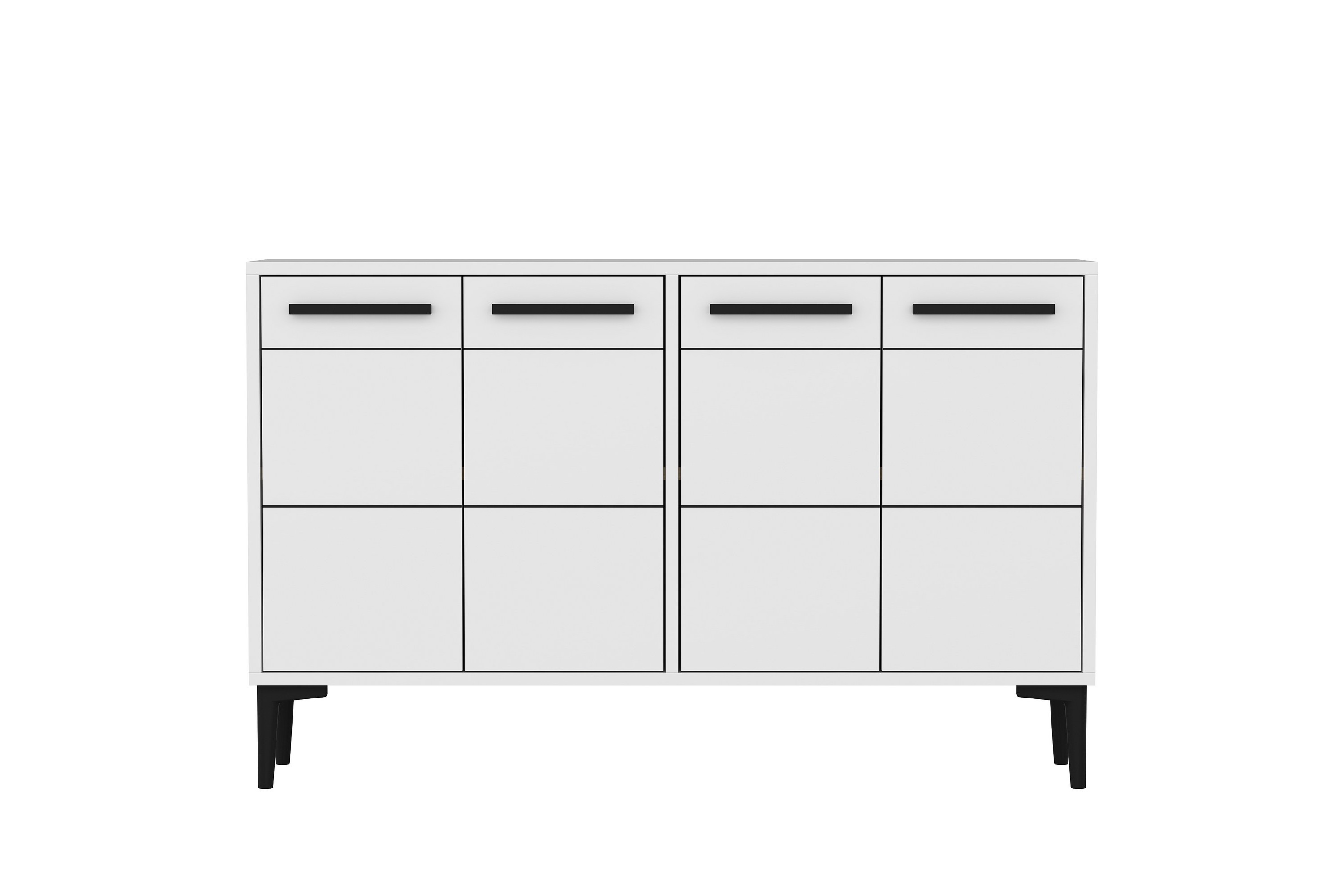 tv-bänk stria 120 cm - vit