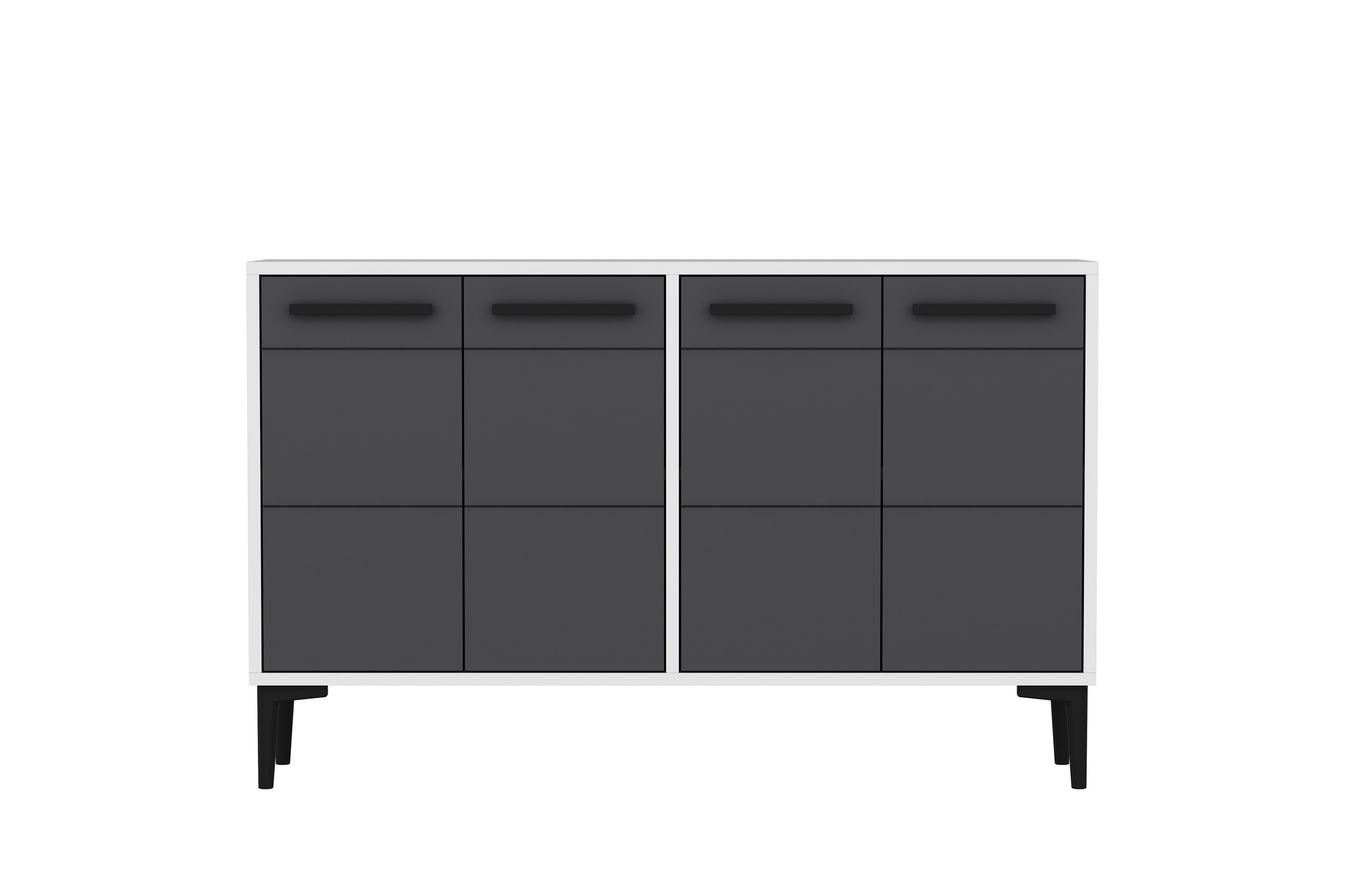Tv-bänk Stria 120 cm Vit/Antracit