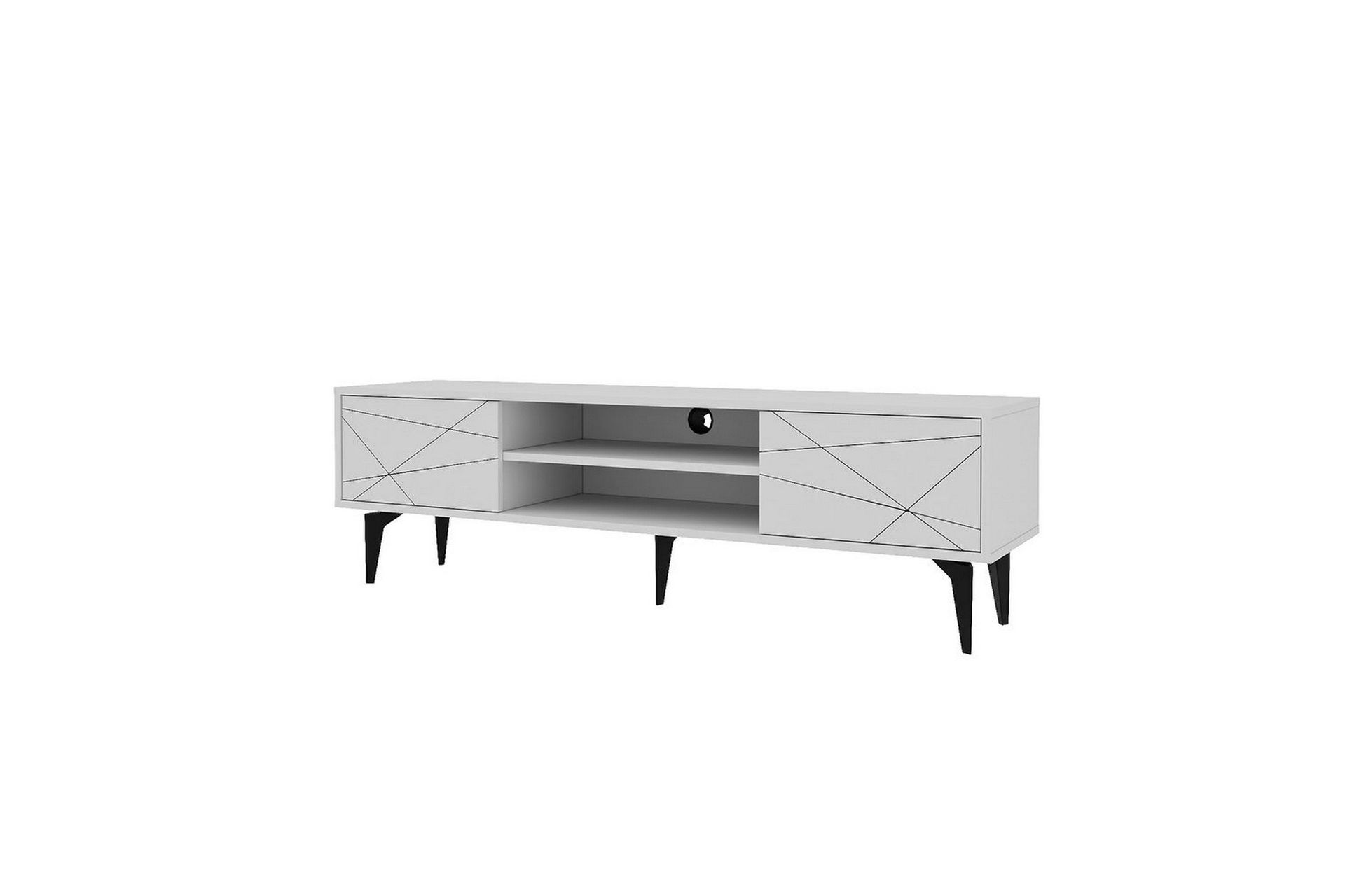 tv-bänk sudama vit - vit