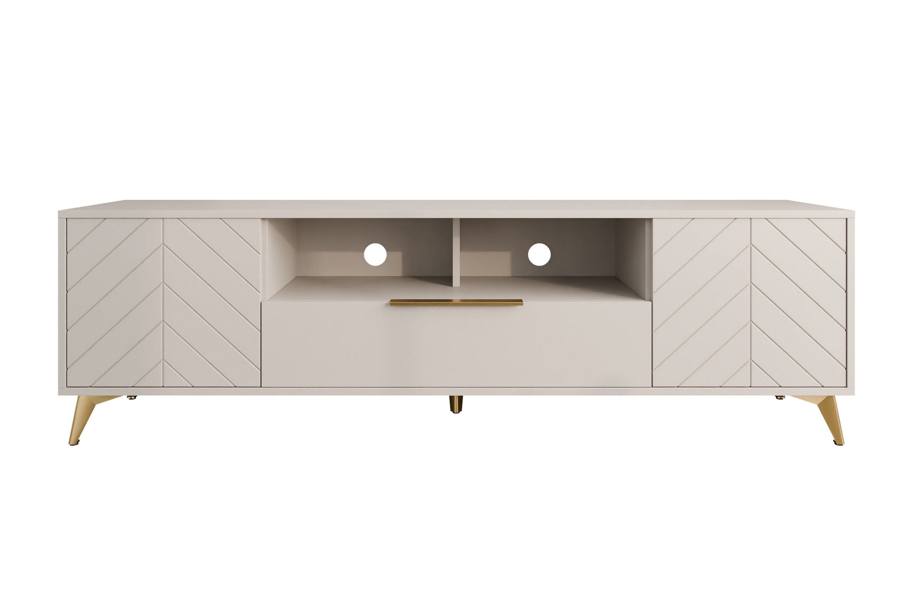 tv-bänk vemdalen 204 cm - sand beige
