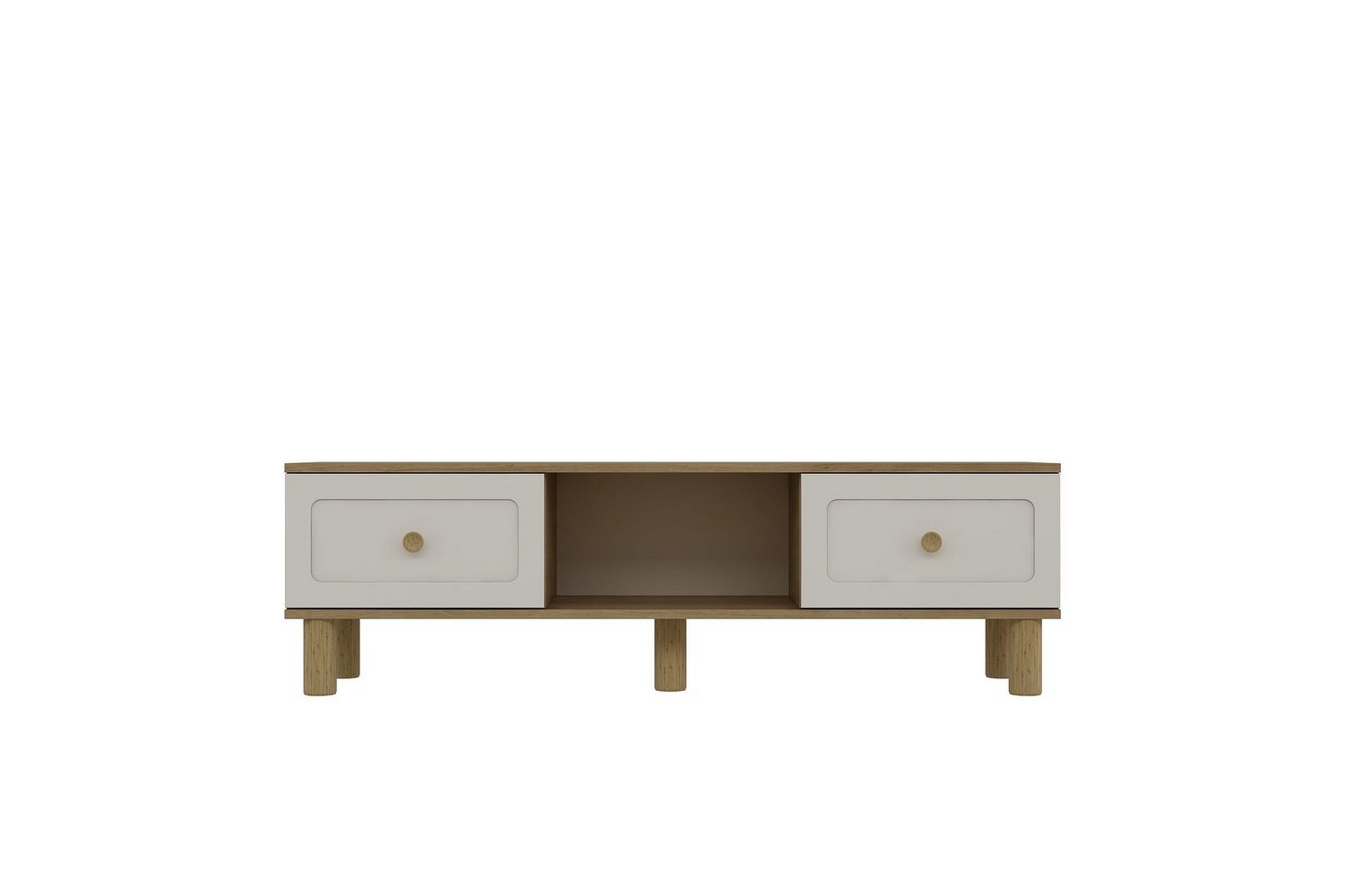 tv-bänk veyaalinda sudamalek / vit - sudamalek / vit