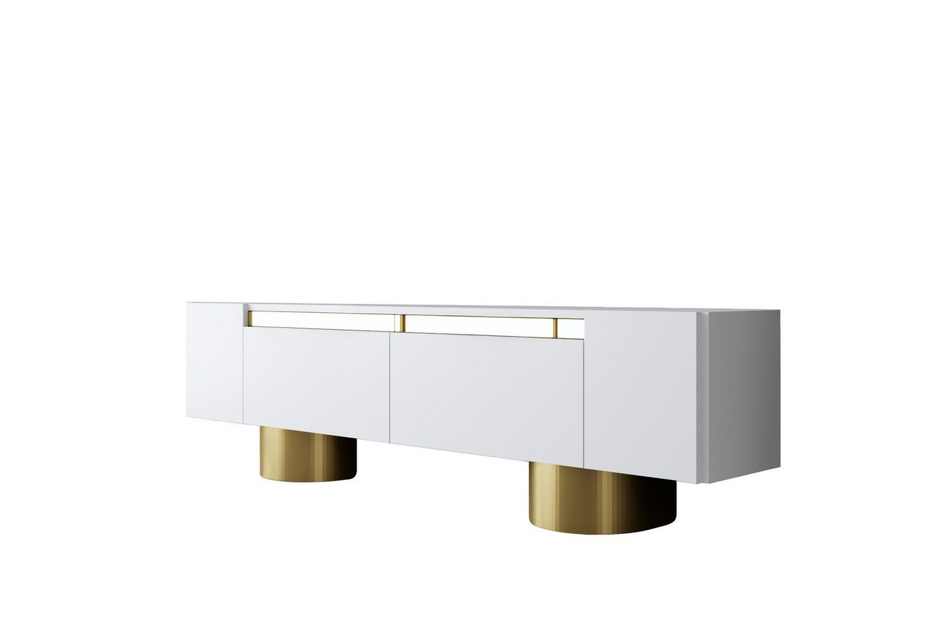 tv-bänk vit / rany - vit / rany