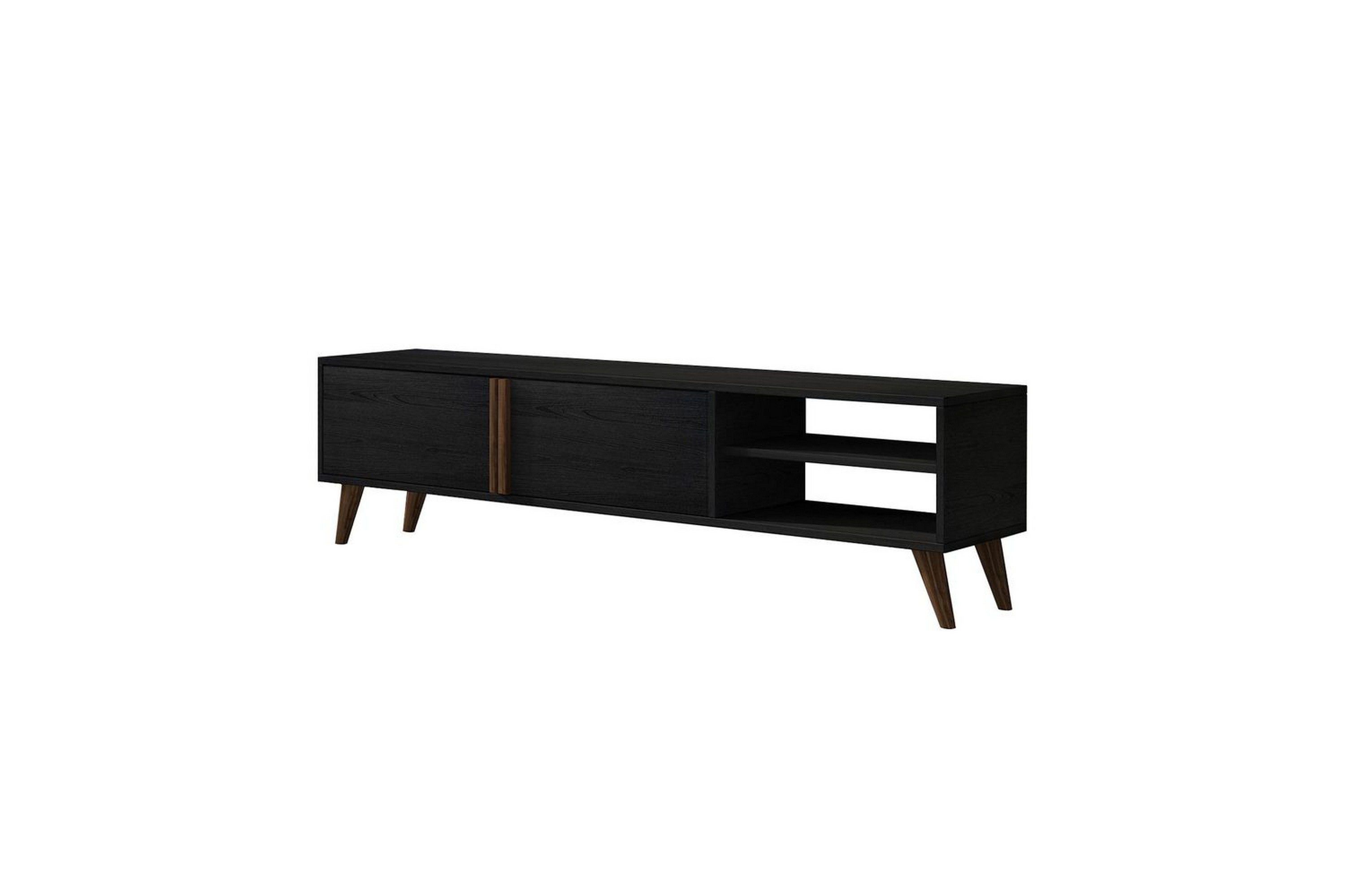 tv-bänk ythmere trä svart - trä svart