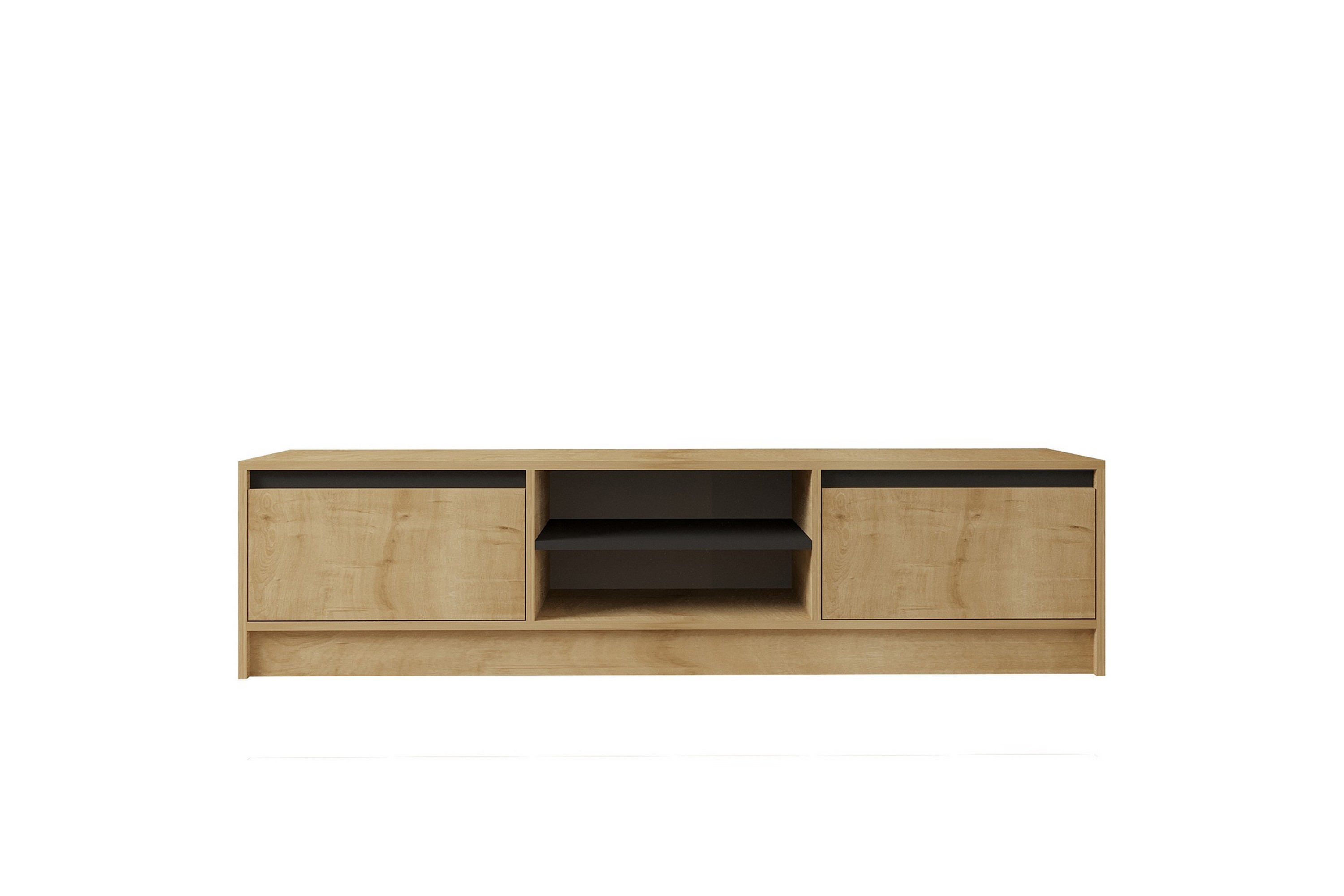 Tv-bänk Pelen 180 cm Brun/Ek/Antracit