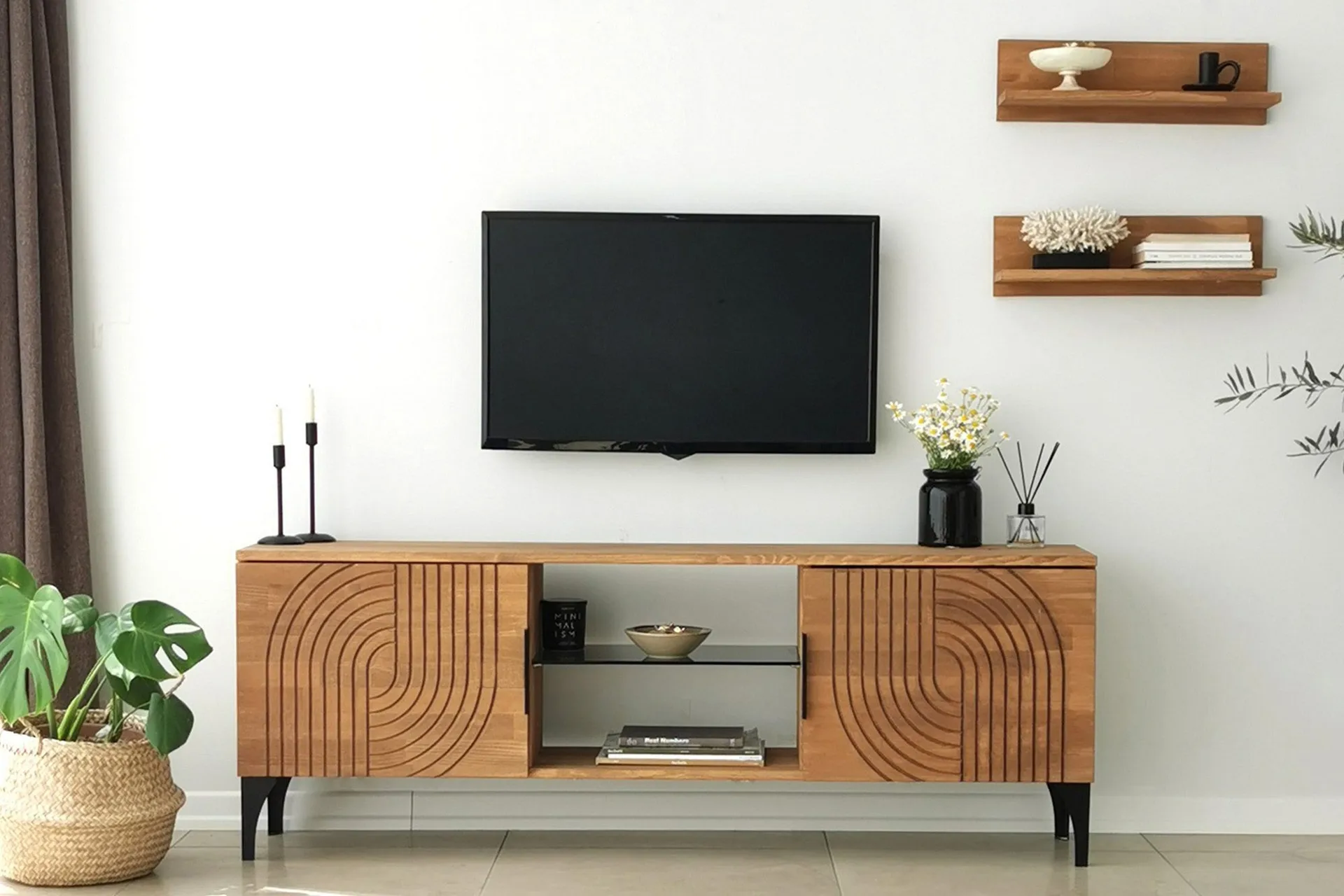 Andifli Tv-möbelset 50x15 cm - Brun