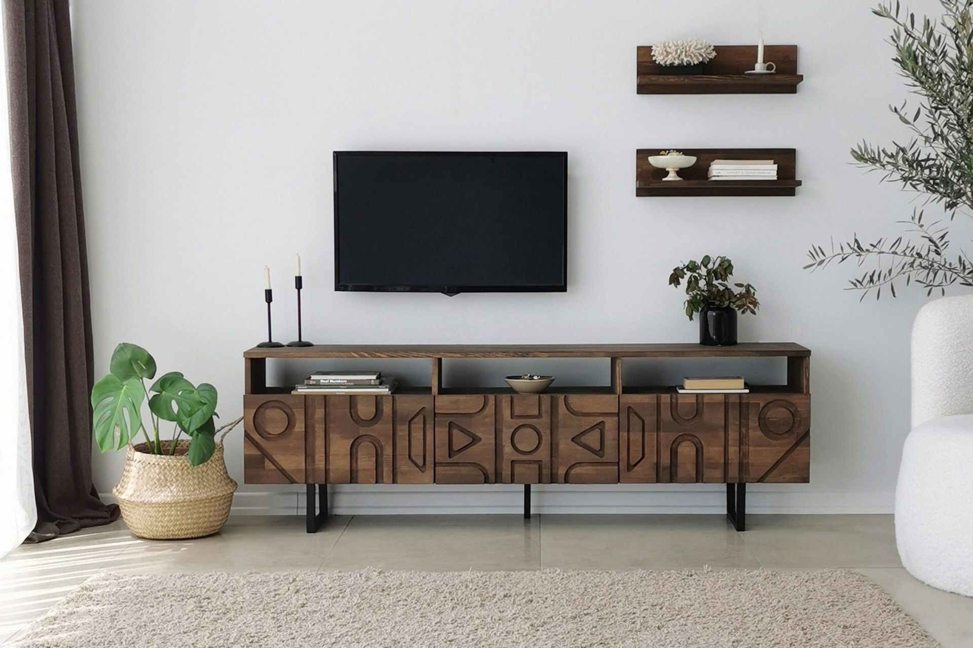 Andifli Tv-möbelset 50x15 cm - Brun