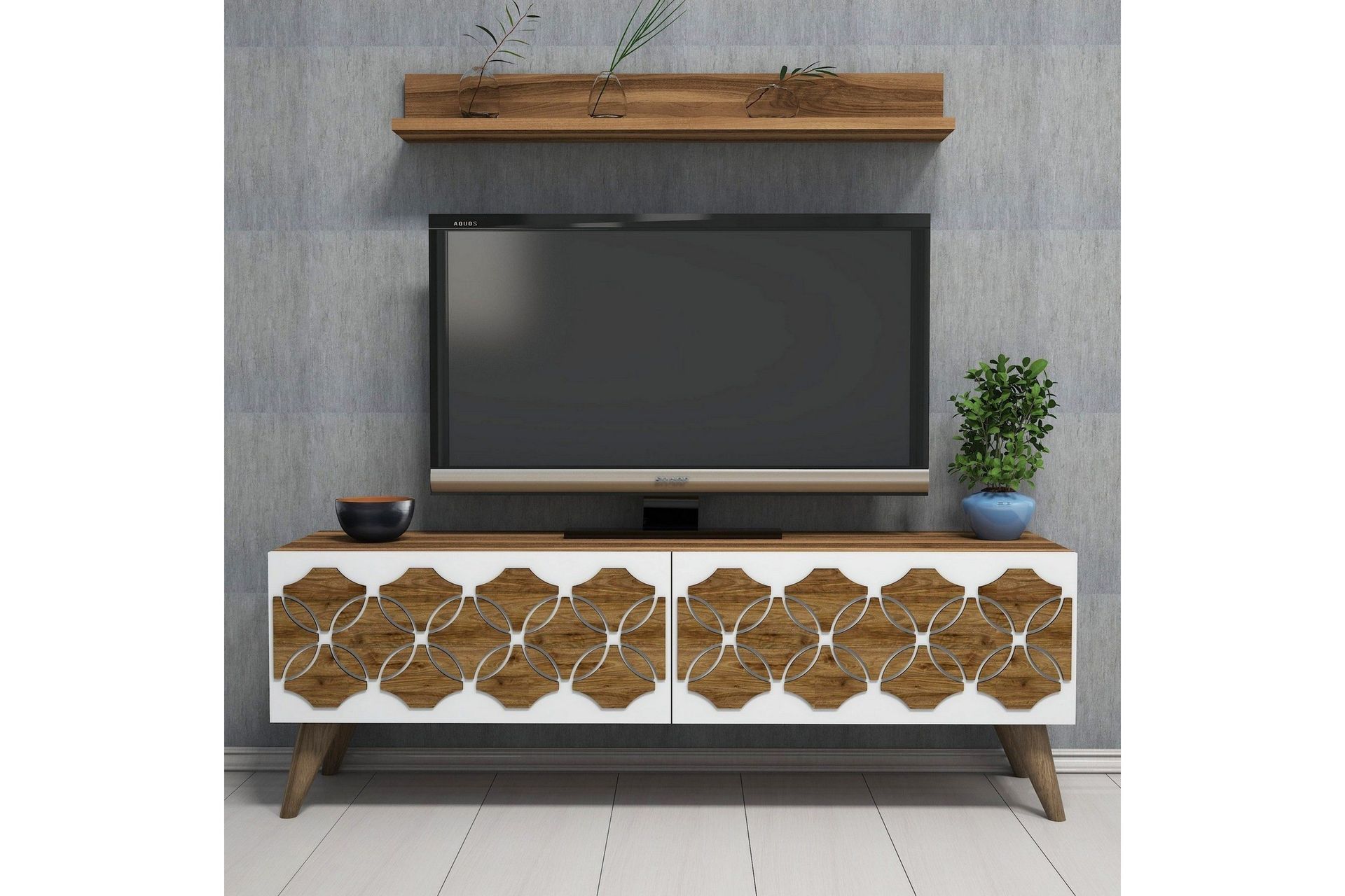 Hovdane TV-Möbelset 120 cm - Brun