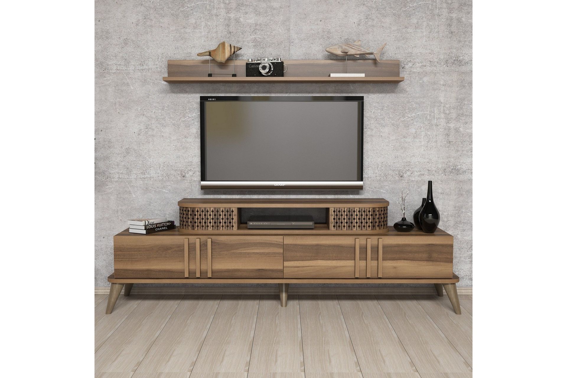 Hovdane TV-Möbelset 168 cm - Brun