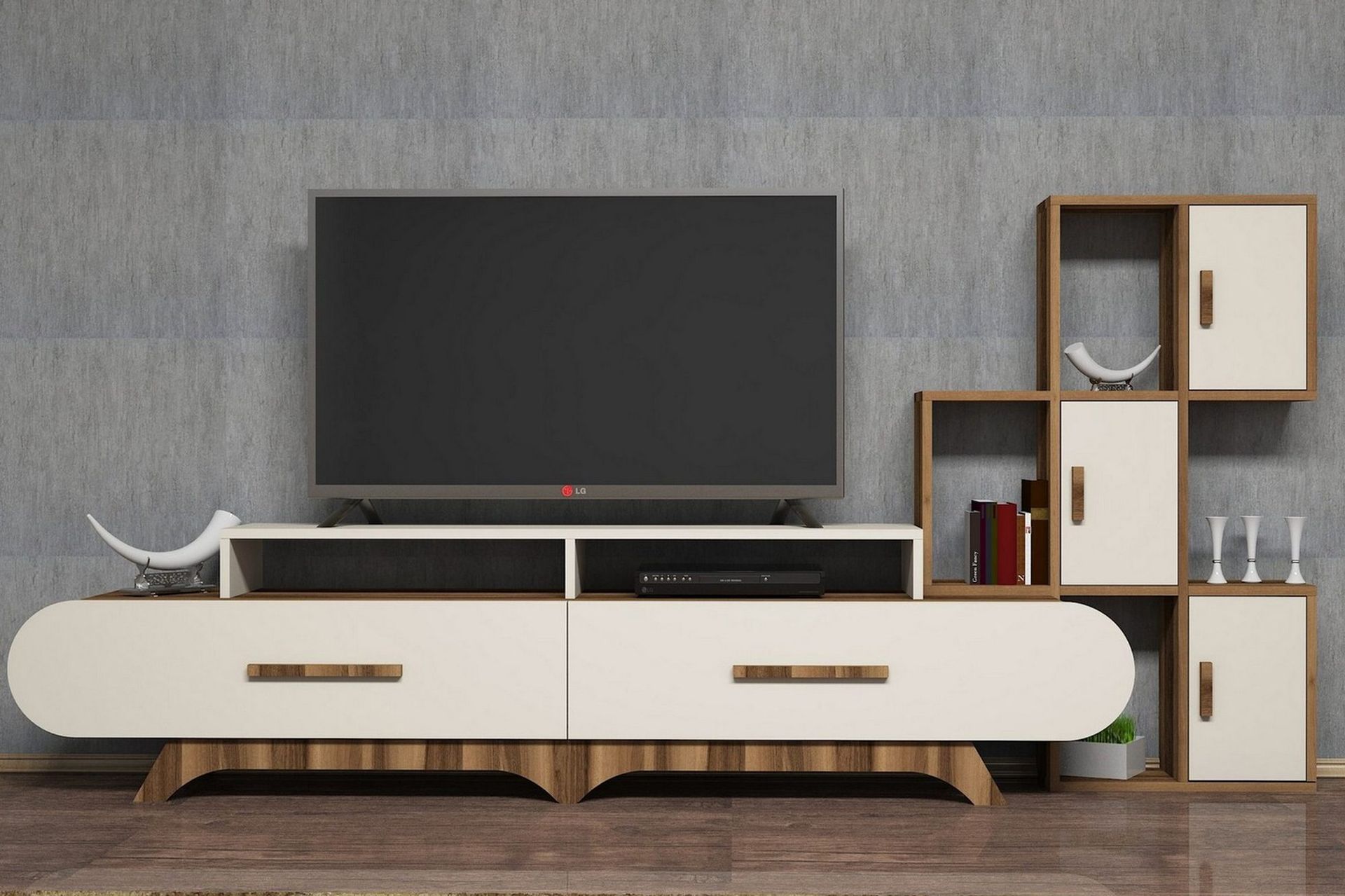Hovdane TV-Möbelset 205 cm - Brun