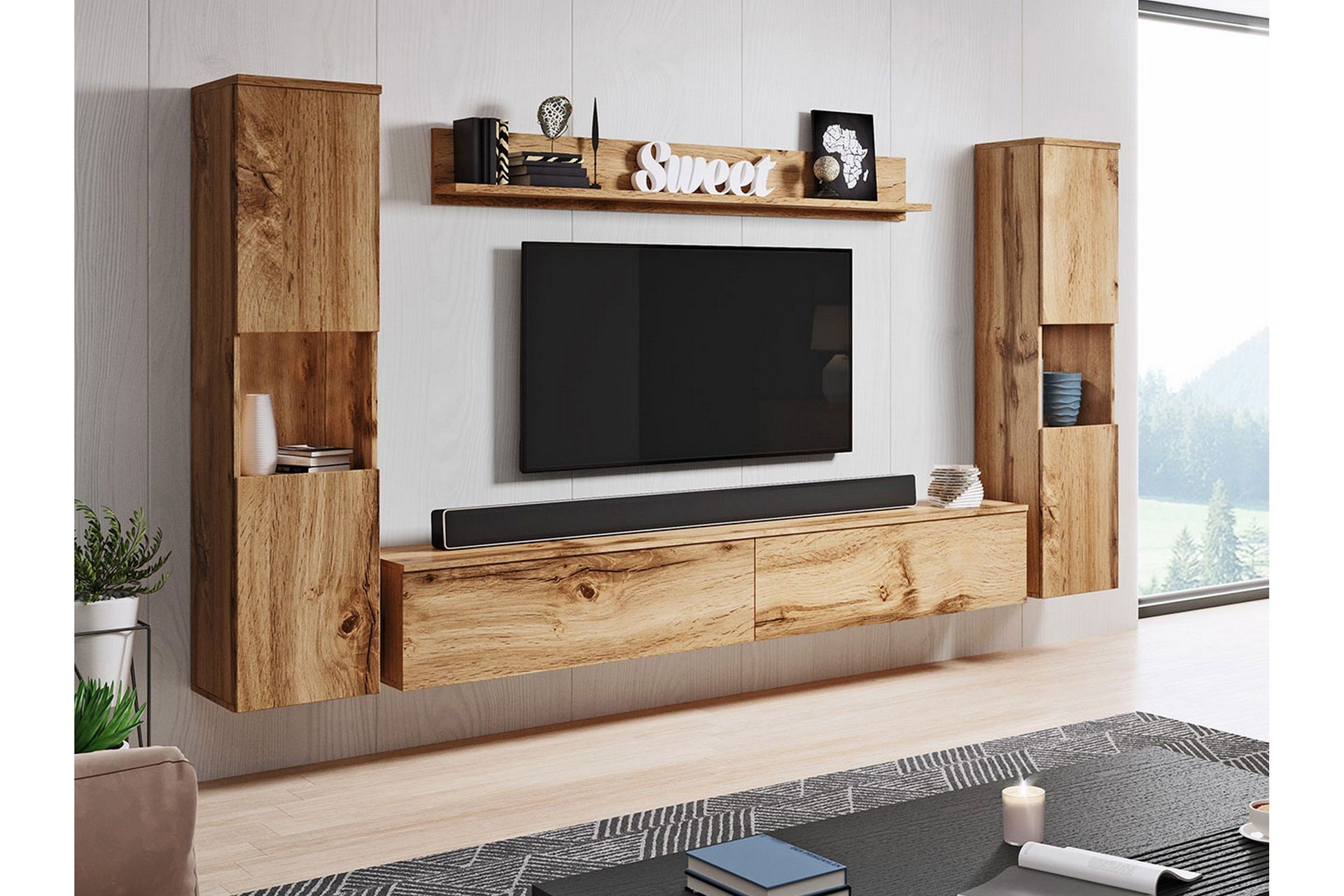 Kanehira Tv-möbelset - Natur