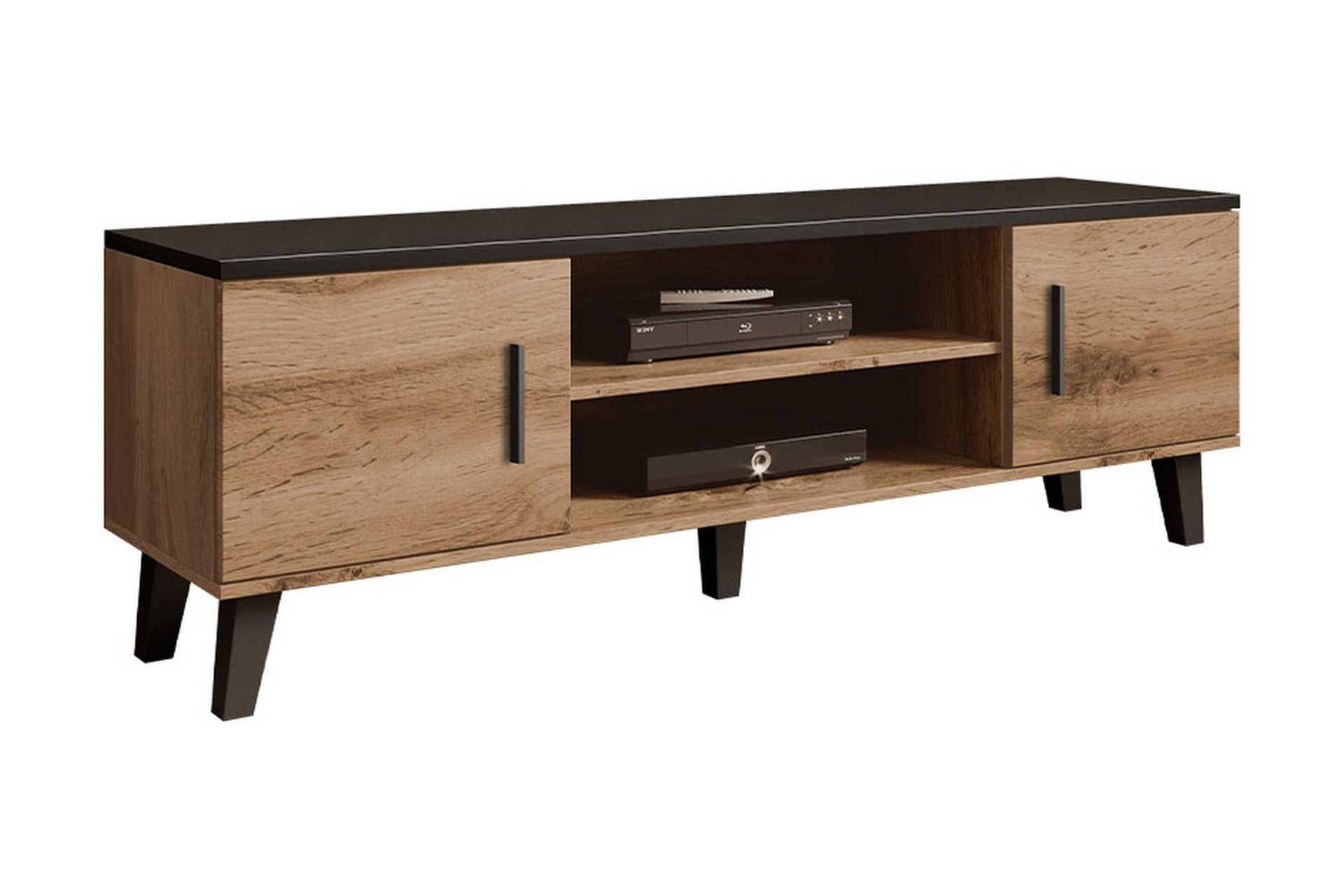 Kardos Tv-möbelset 160 cm - Natur/Svart